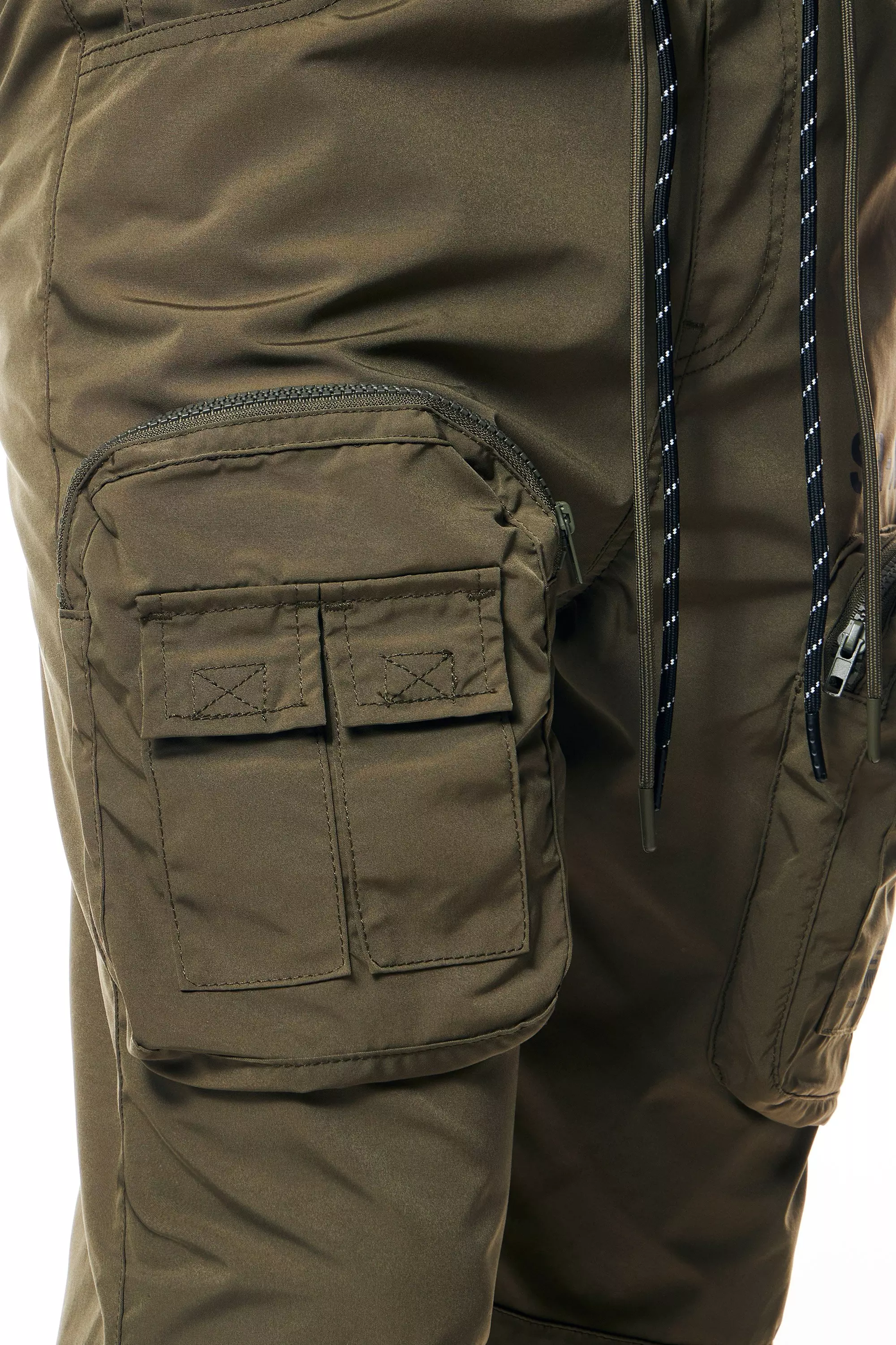 Smoke Rise Men's Nylon Pants - Olive - OLIVE