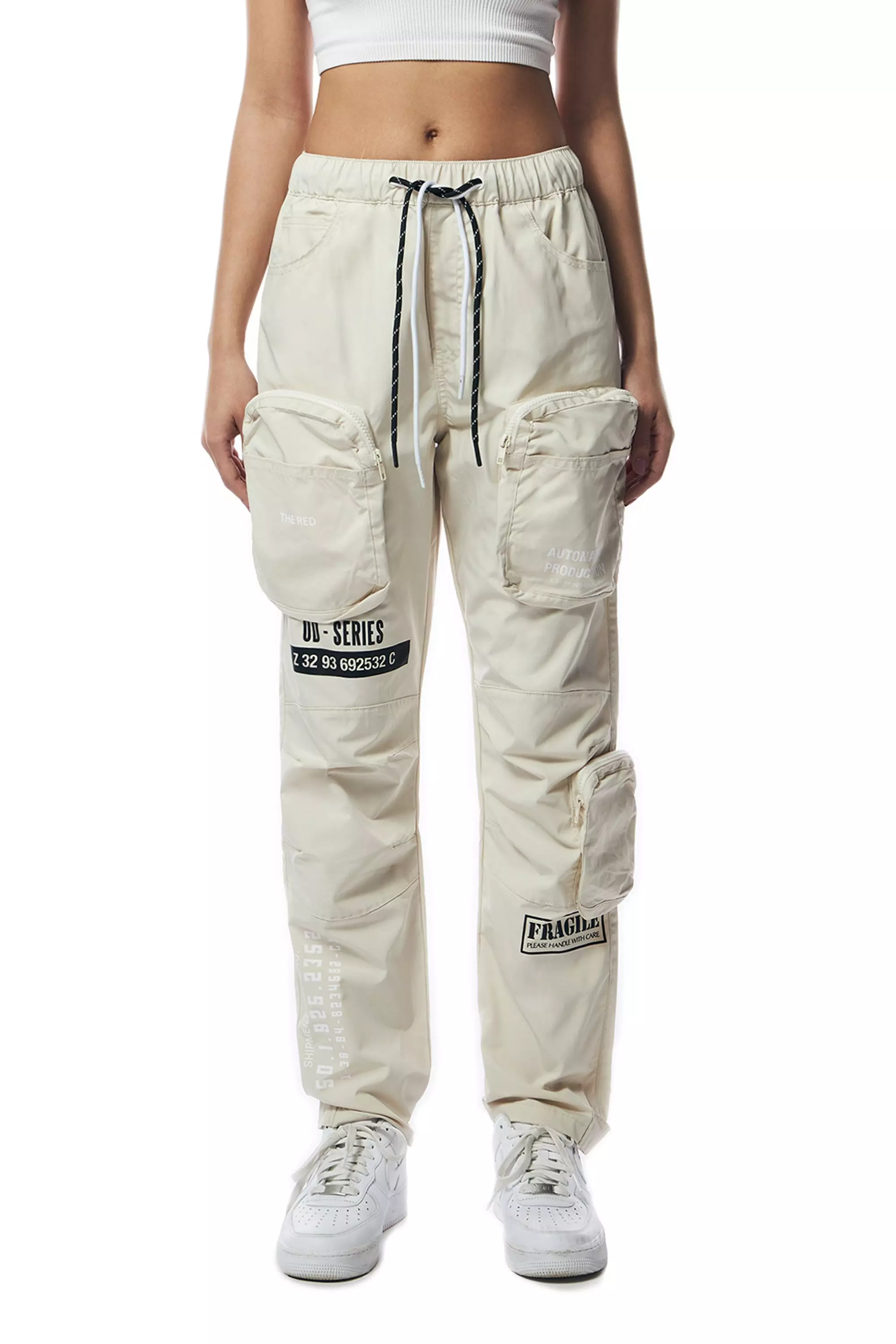 Smoke Rise Women's Relax Slouch Pants - Oatmeal - CREAM