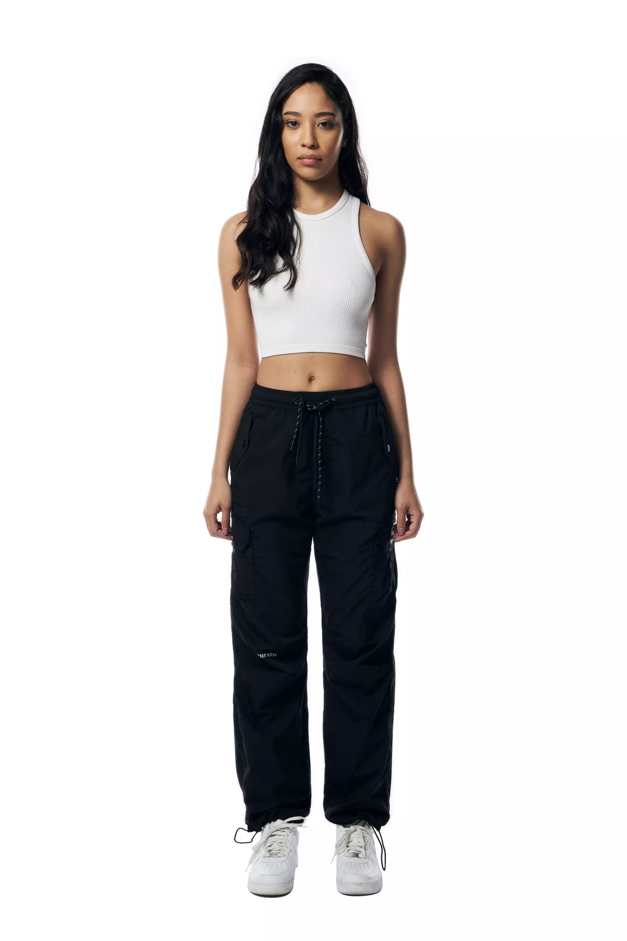 Smoke Rise Women's Relax Straight Pants - Black - BLACK
