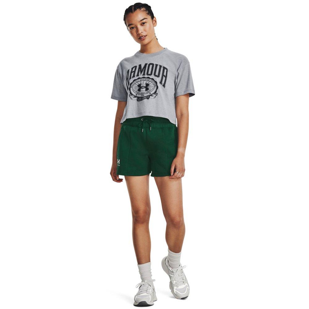 Under Armour Women's Collegiate Tee-Grey/Black - GREY/BLACK Thumbnail View 4
