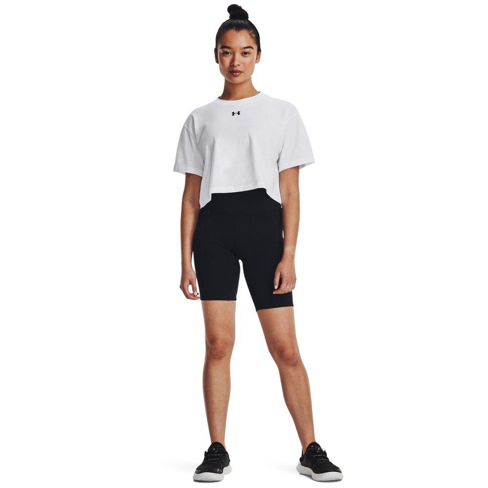 Under Armour Women's Crop Short-Sleeve Tee - WHITE Thumbnail View 4