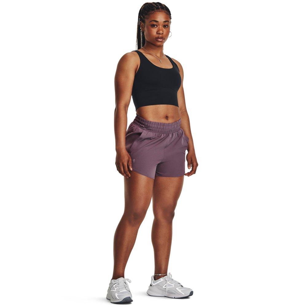 Under Armour Women's Flex Woven 3" Short - PURPLE Thumbnail View 4