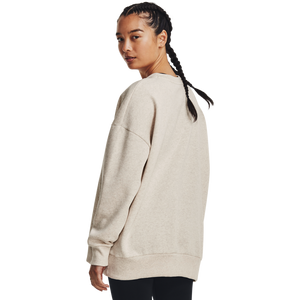 Under Armour Women's Rival Fleece Oversized Crew-Cream