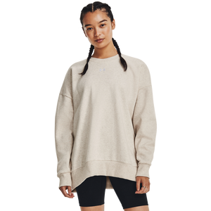 Under Armour Women's Rival Fleece Oversized Crew-Cream