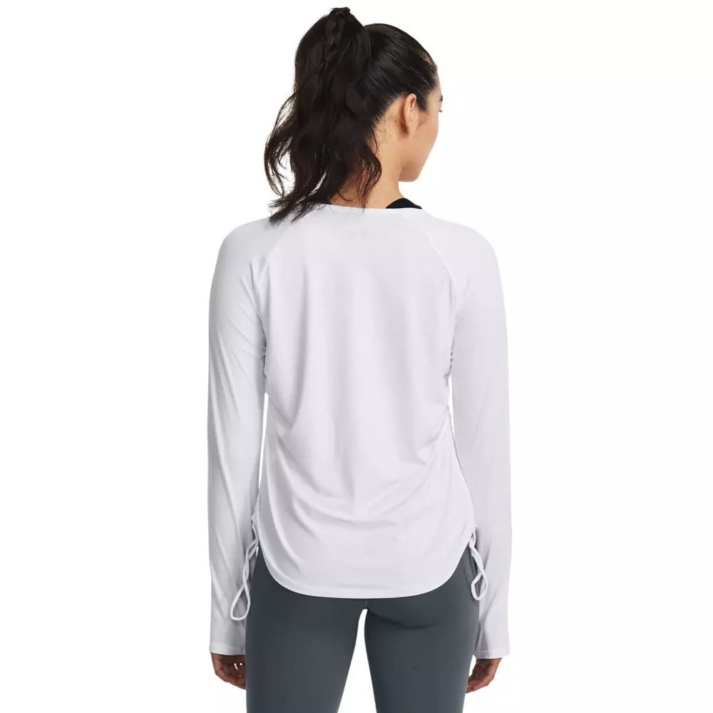Under Armour Women's Motion Longline Long-Sleeve Tee - WHITE
