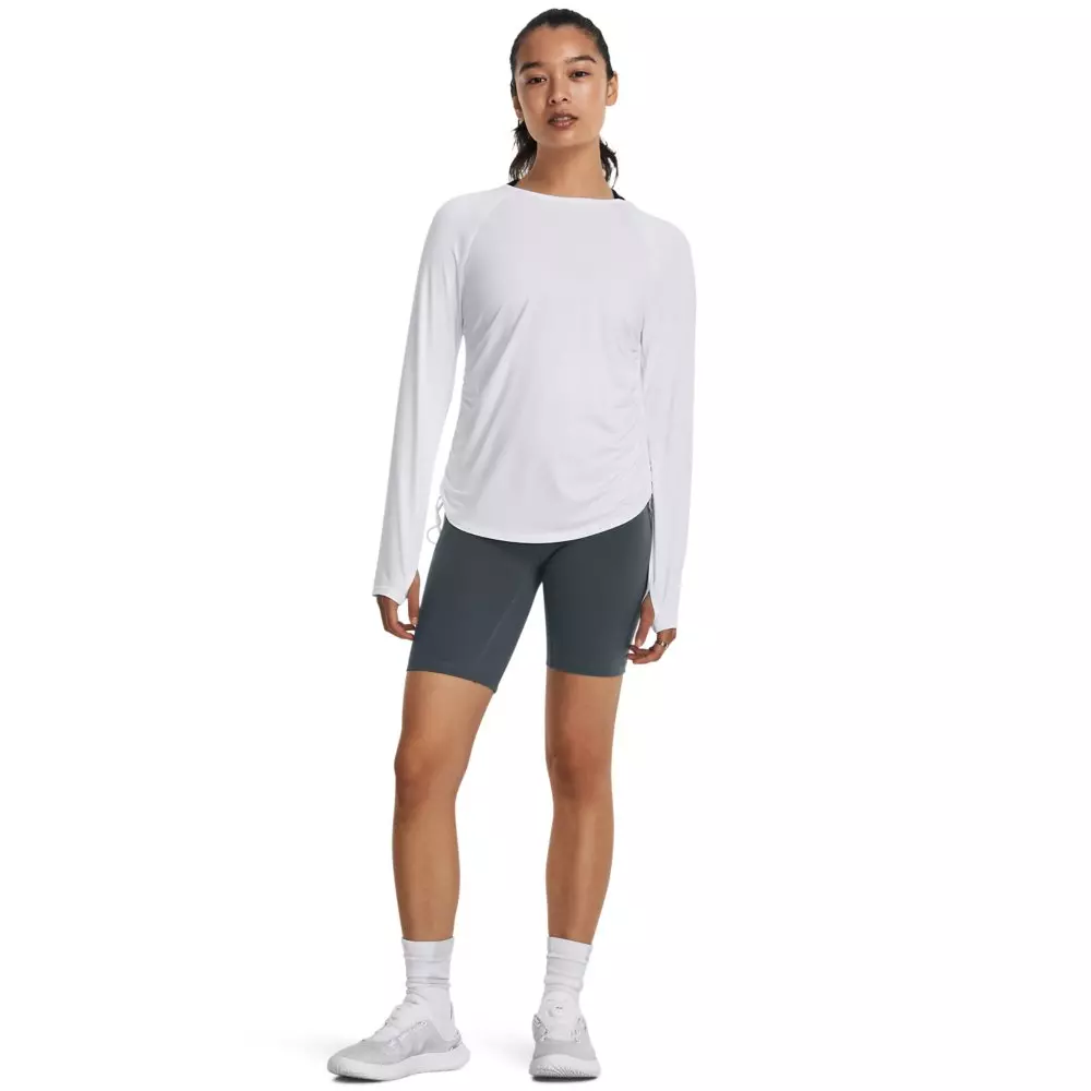 Under Armour Women's Motion Longline Long-Sleeve Tee - WHITE
