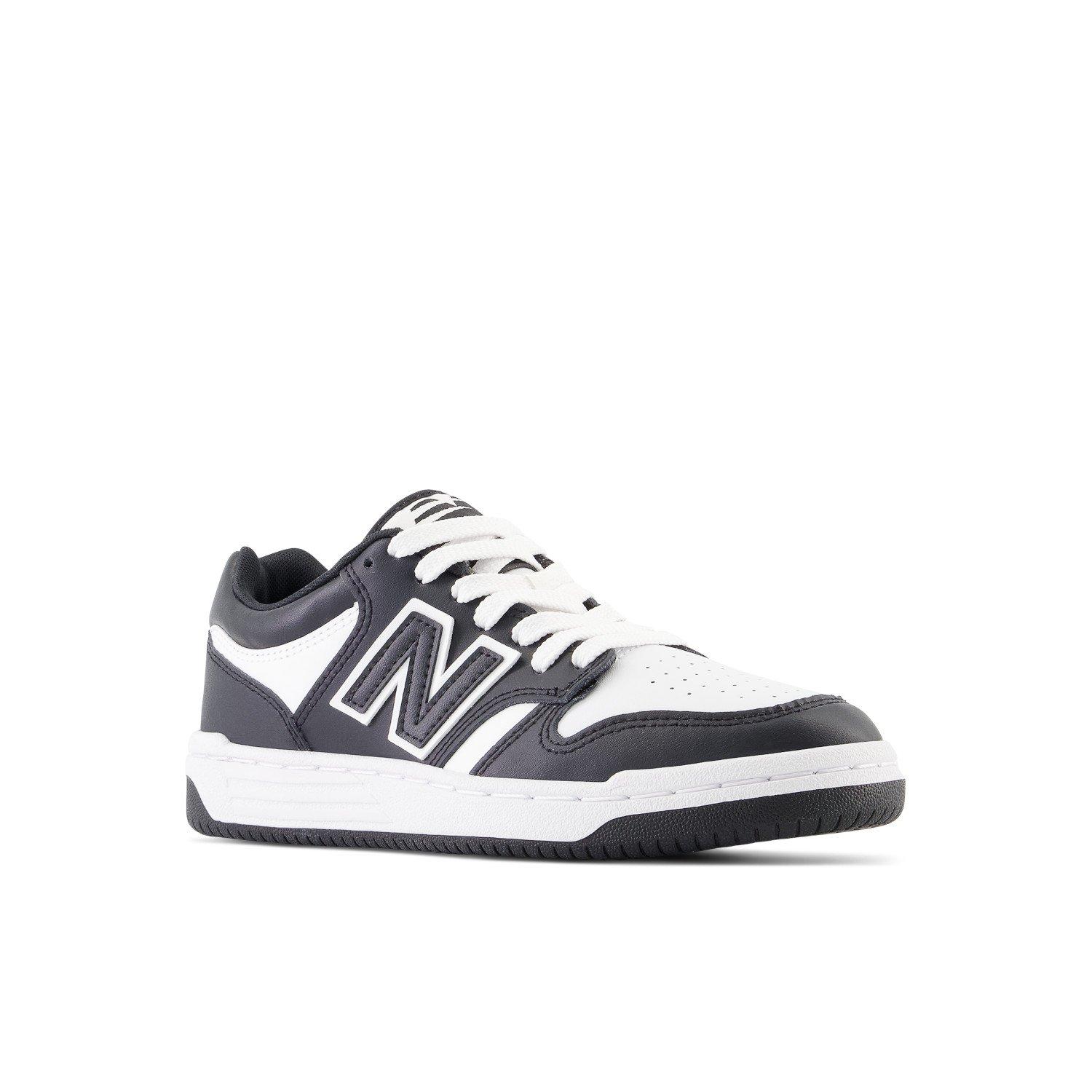 New Balance 480 Grade School Kids' "Black/White" Shoe