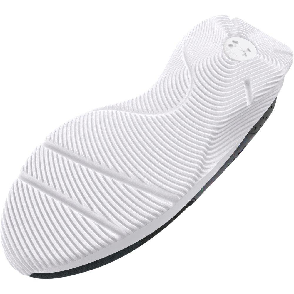 Under Armour Infinity 2.0 Printed "Black/Pink Shock" Grade School Girls' Running Shoe - BLACK/PINK Thumbnail View 4