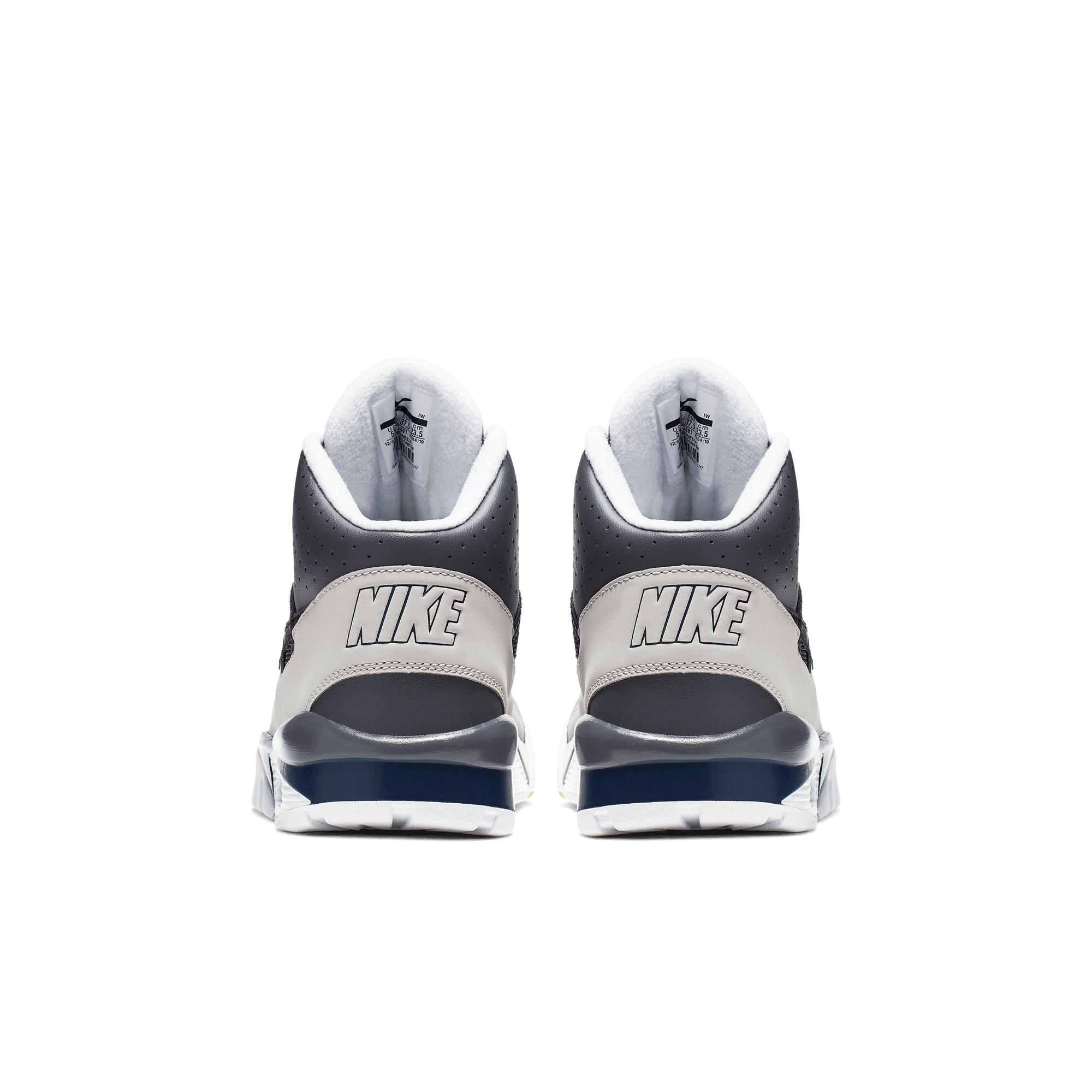 Nike Air Trainer SC "Dark Grey/Black/Midnight Navy/Volt" Grade School Boys' Shoe - BLACK/GREEN Thumbnail View 7