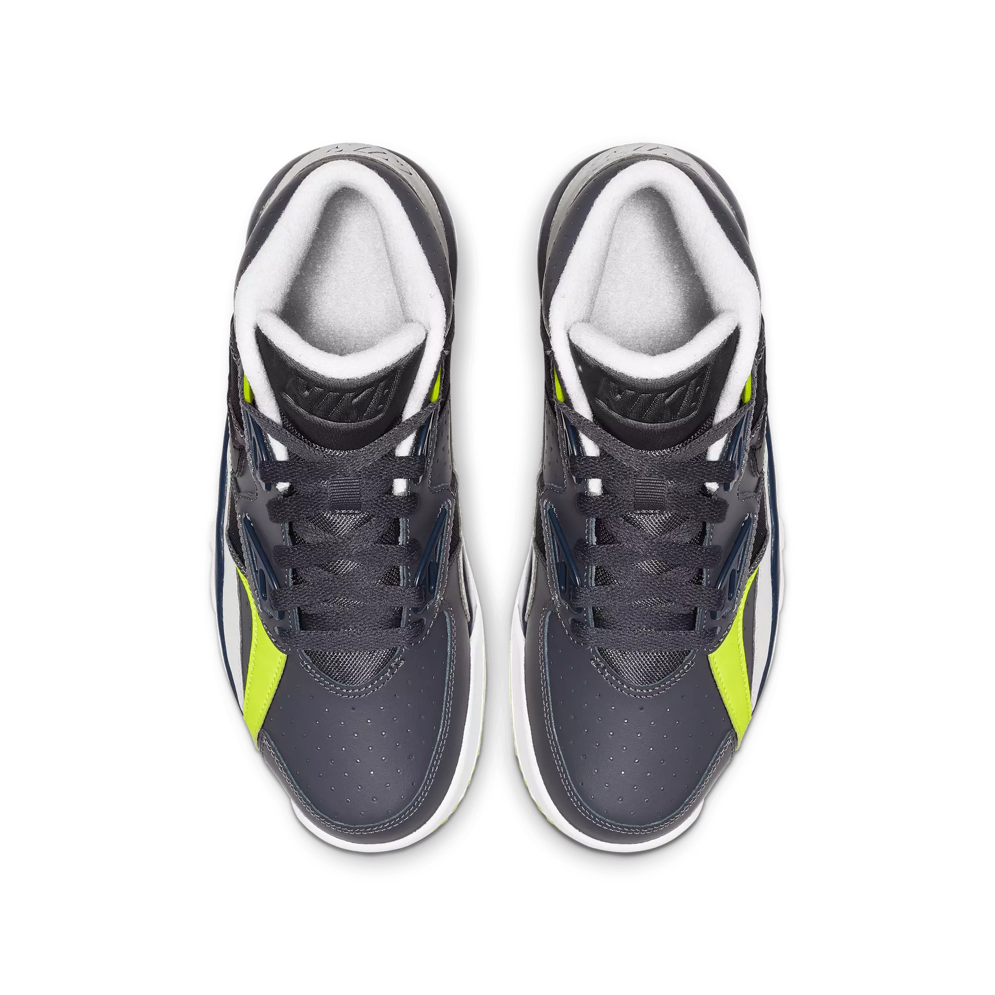 Nike Air Trainer SC "Dark Grey/Black/Midnight Navy/Volt" Grade School Boys' Shoe - BLACK/GREEN