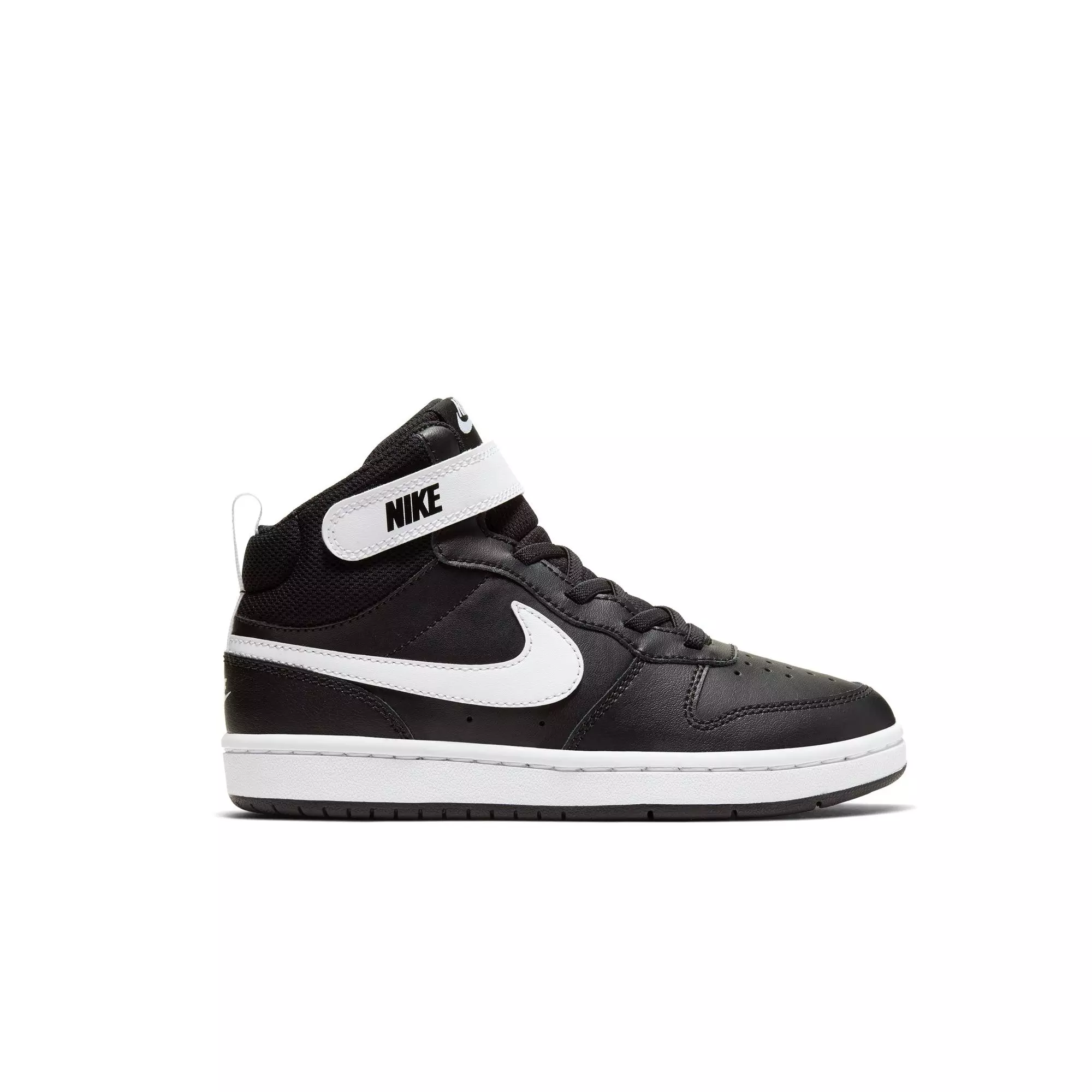 Nike Court Borough Mid 2 "Black/White" Preschool Boys' Shoe - BLACK/WHITE