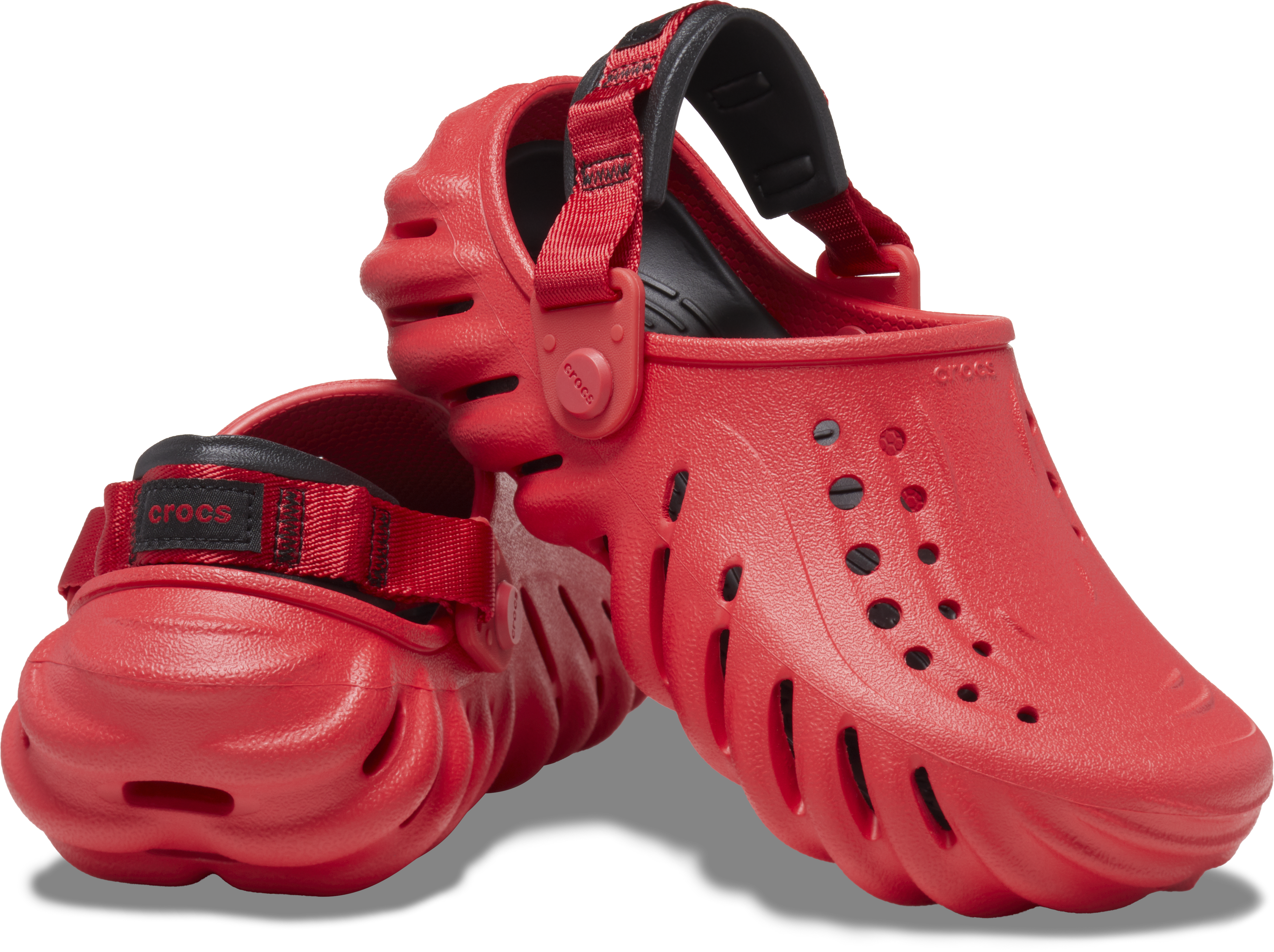 Crocs Echo "Varsity Red/Black" Grade School Boys' Clog - RED Thumbnail View 4