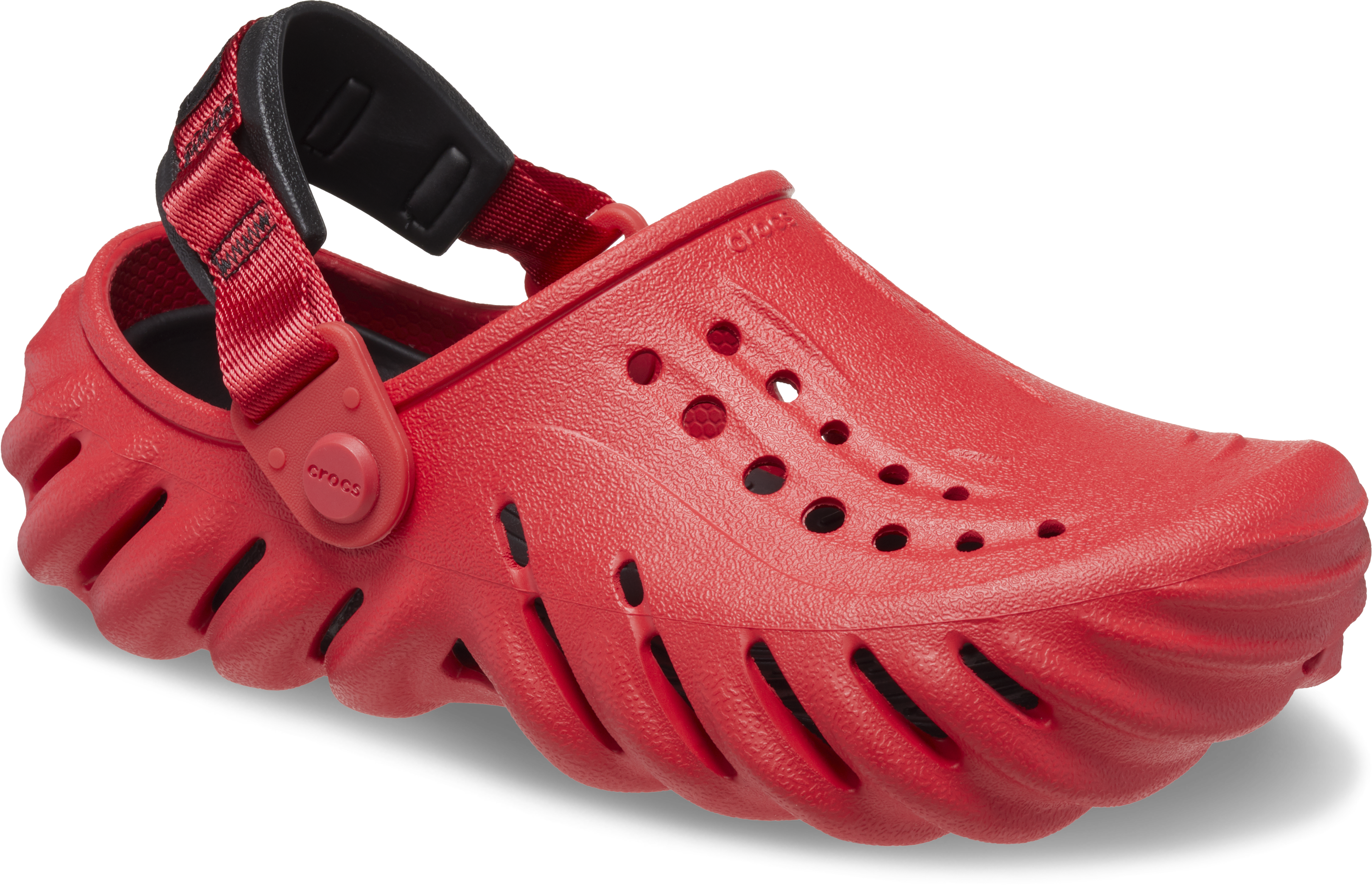Crocs Echo "Varsity Red/Black" Grade School Boys' Clog - RED Thumbnail View 3