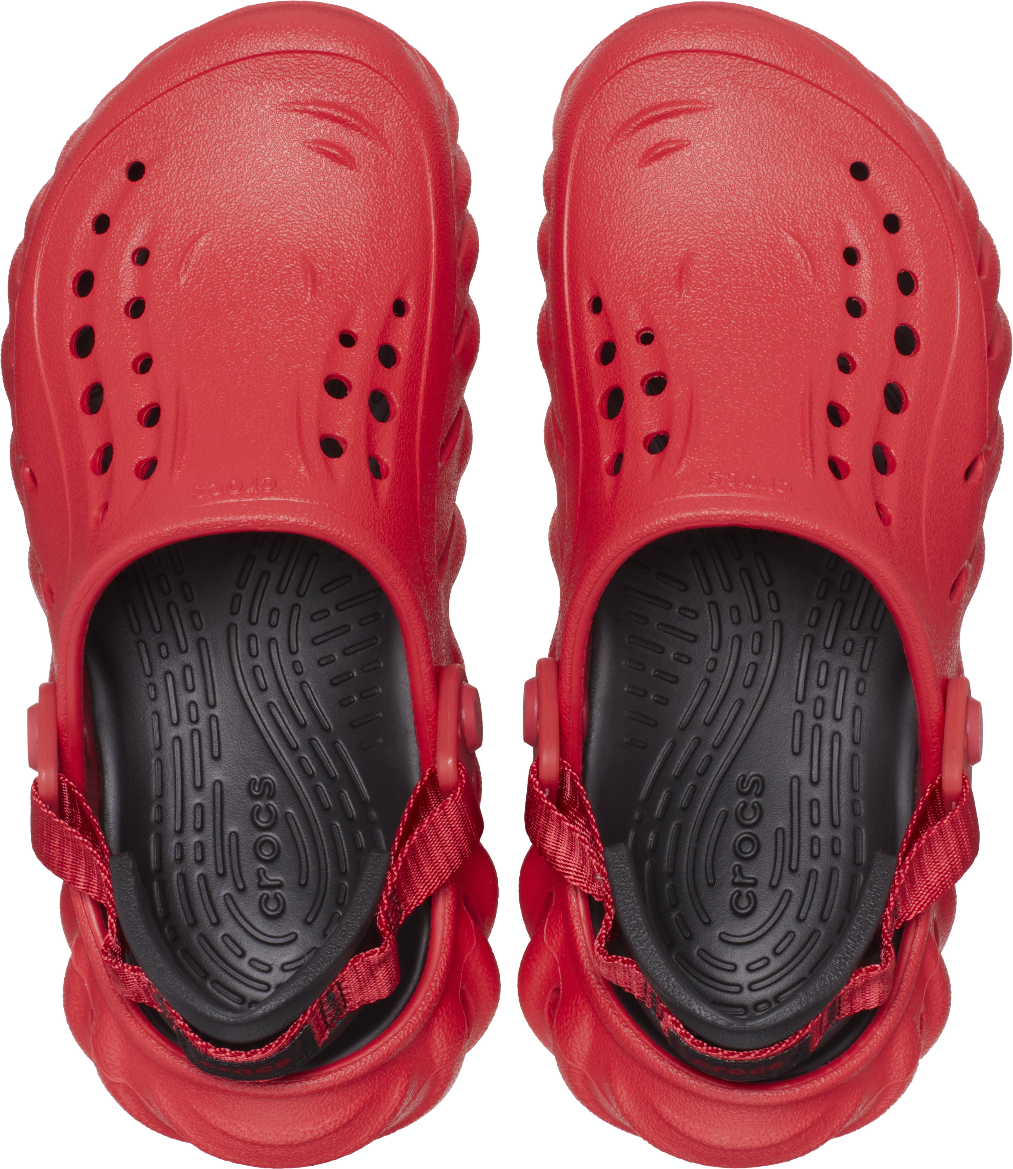 Crocs Echo "Varsity Red/Black" Grade School Boys' Clog - RED Thumbnail View 5