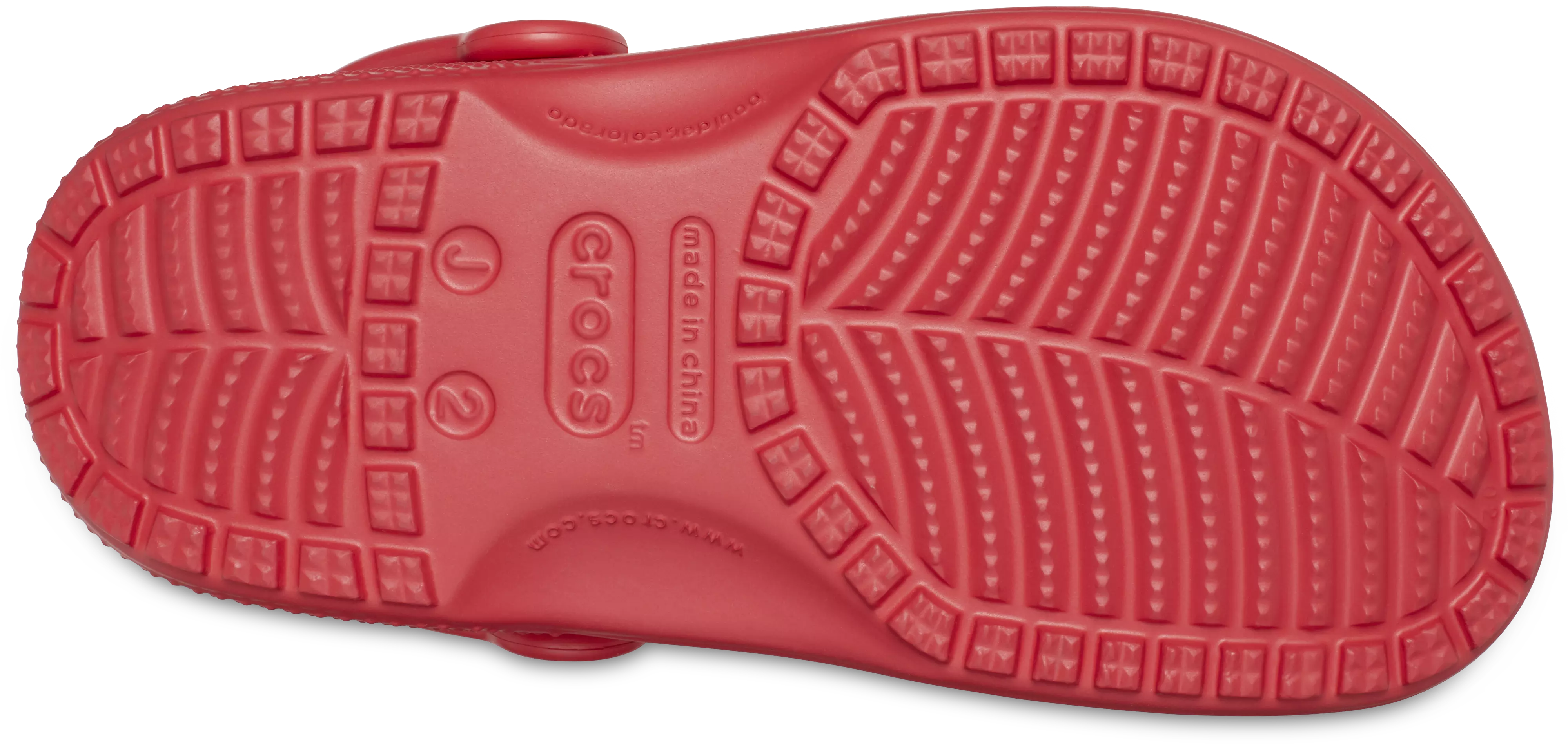 Crocs Classic "Varsity Red" Preschool Kids' Clog - RED