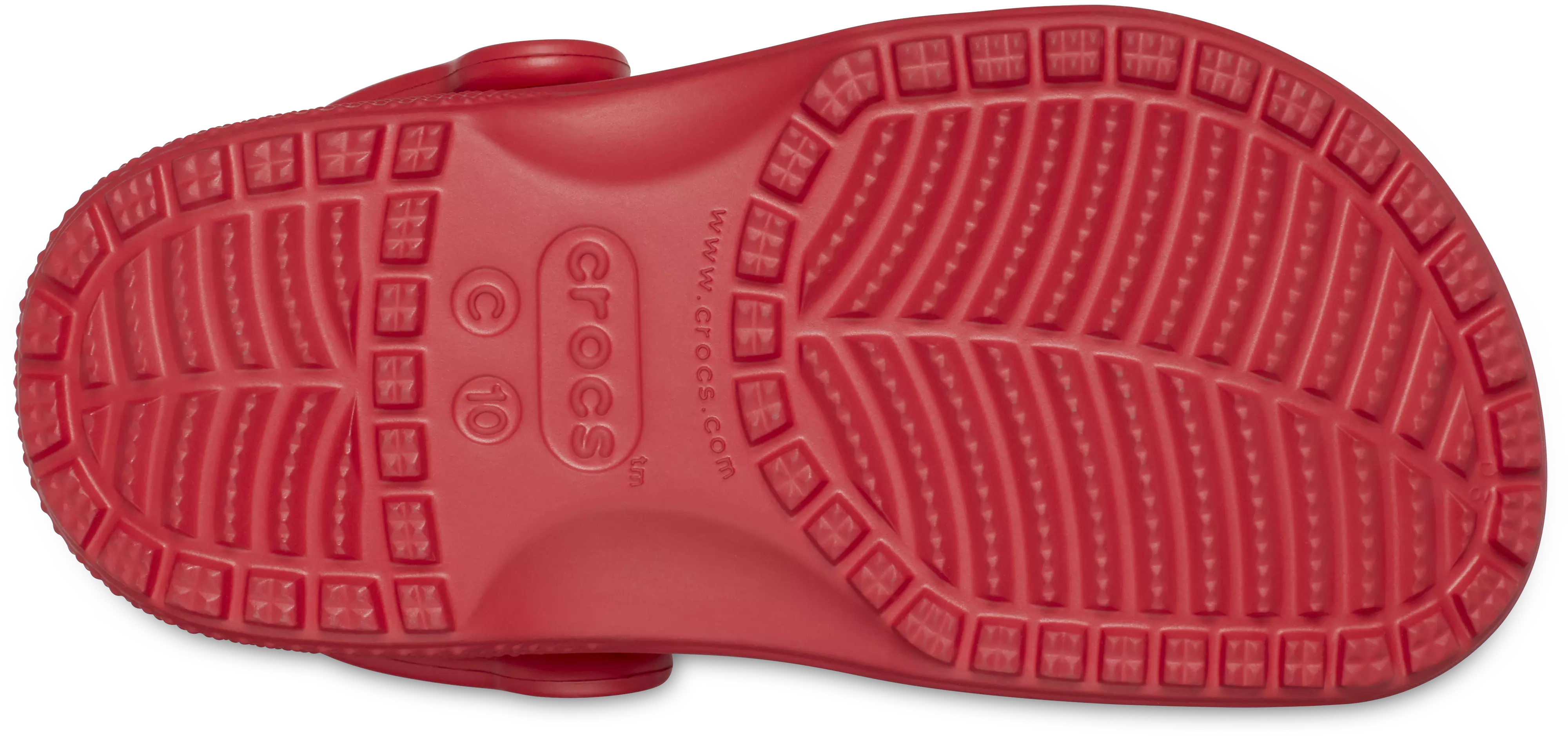 Crocs Classic "Varsity Red" Toddler Kids' Clog - RED