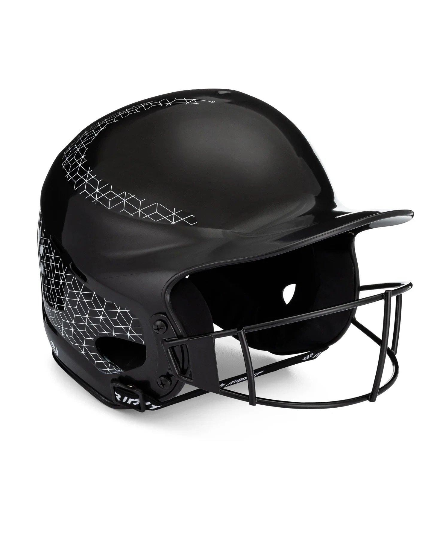 RIP-IT Vision Classic Softball Big Girls' Black Batting Helmet 2.0