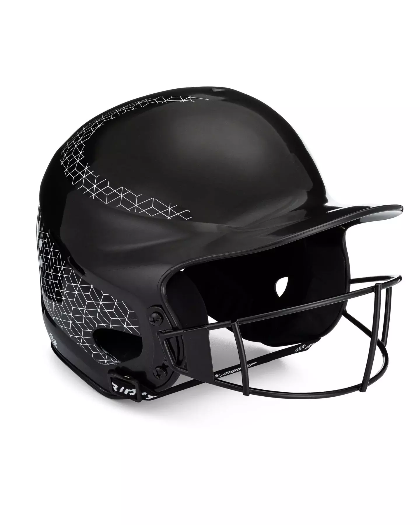RIP-IT Big Girls' Vision Classic Softball Batting Helmet 2.0 -Black - BLACK