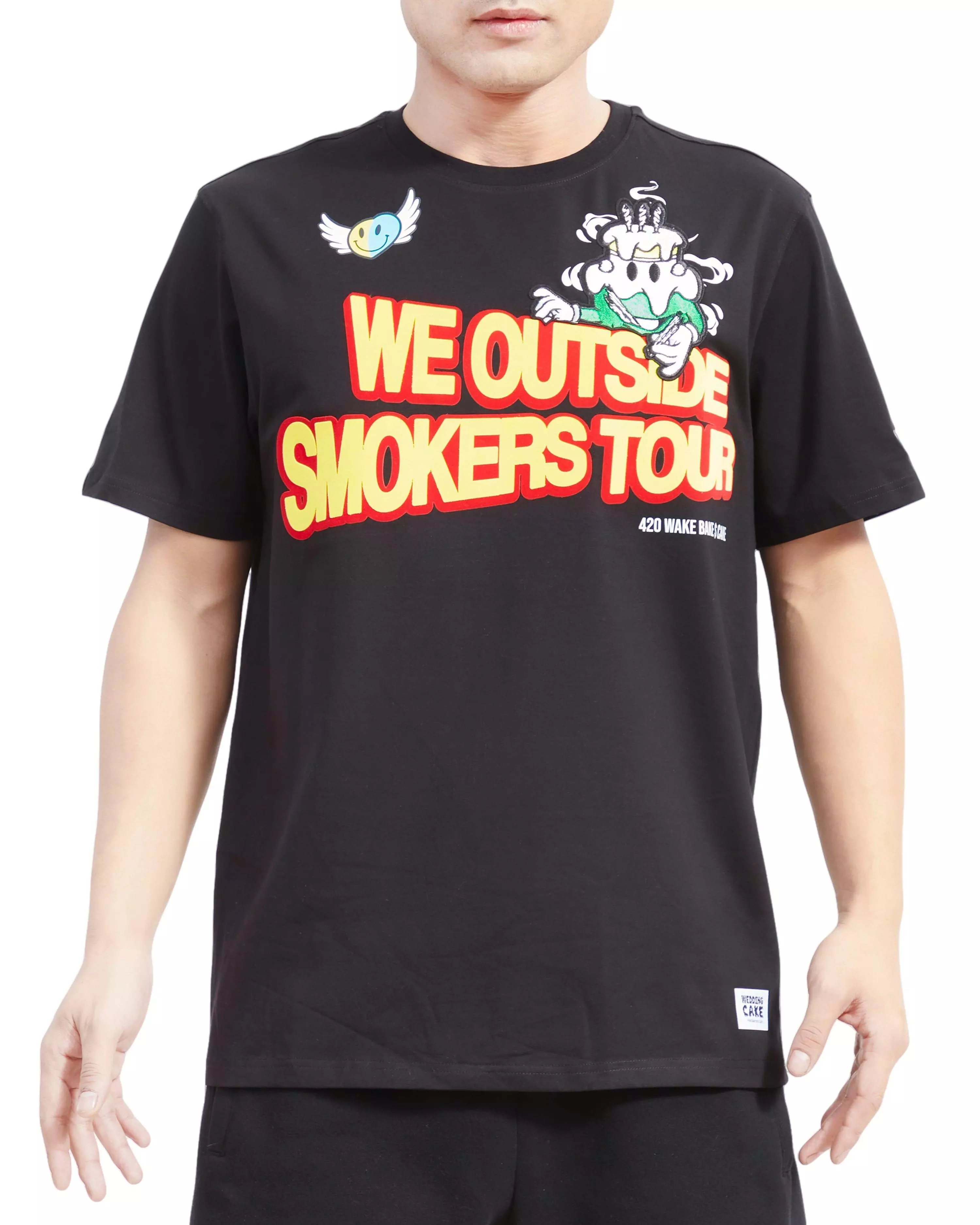 Wedding Cake Men's We Outside Tee - Black - BLACK