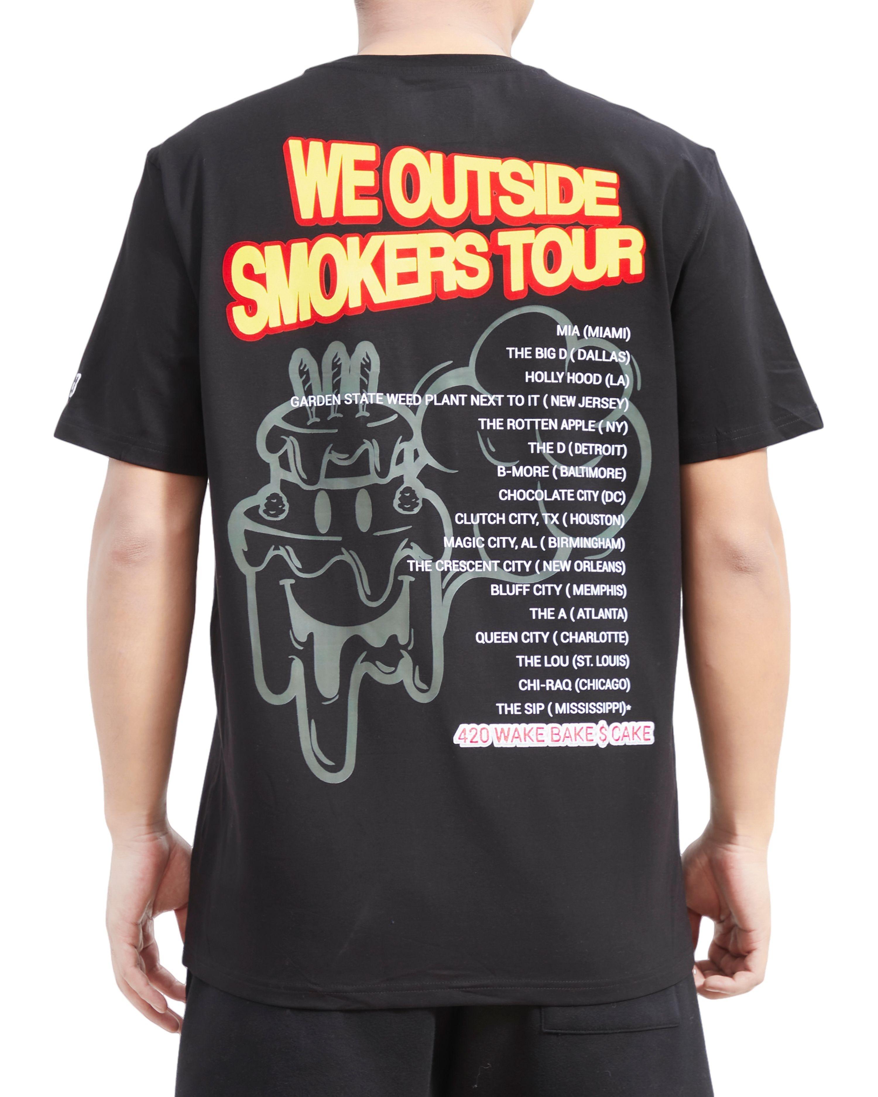 Wedding Cake Men's We Outside Tee - Black - BLACK Thumbnail View 2
