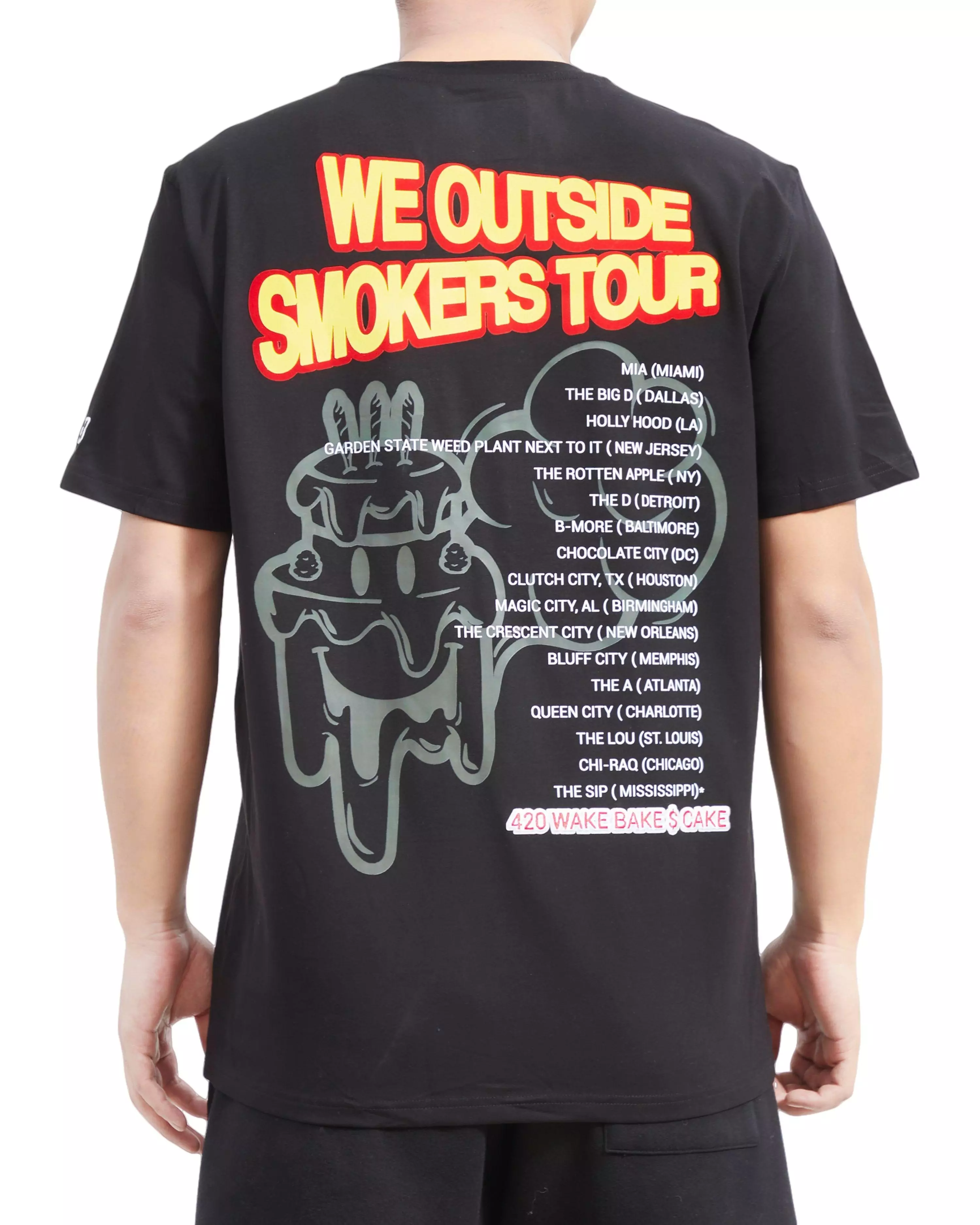Wedding Cake Men's We Outside Tee - Black - BLACK