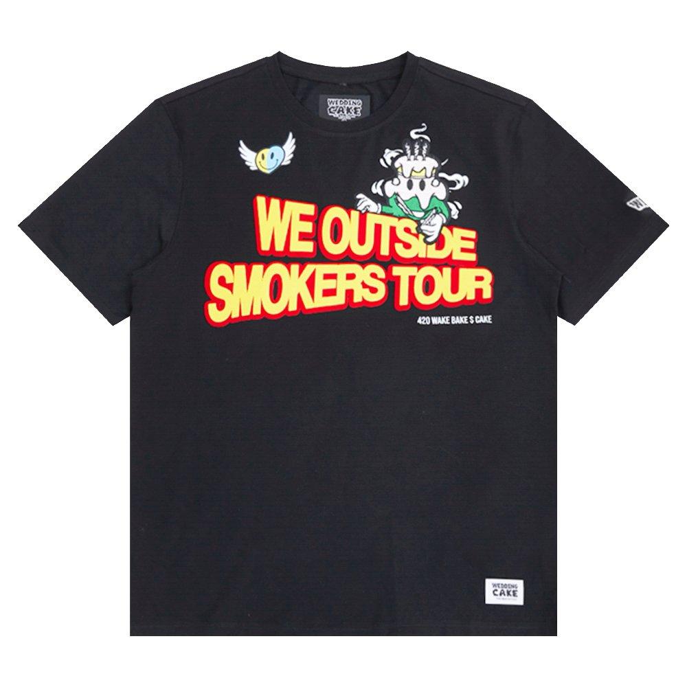 Wedding Cake Men's We Outside Tee - Black - BLACK Thumbnail View 3