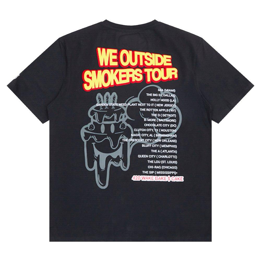Wedding Cake Men's We Outside Tee - Black - BLACK Thumbnail View 4