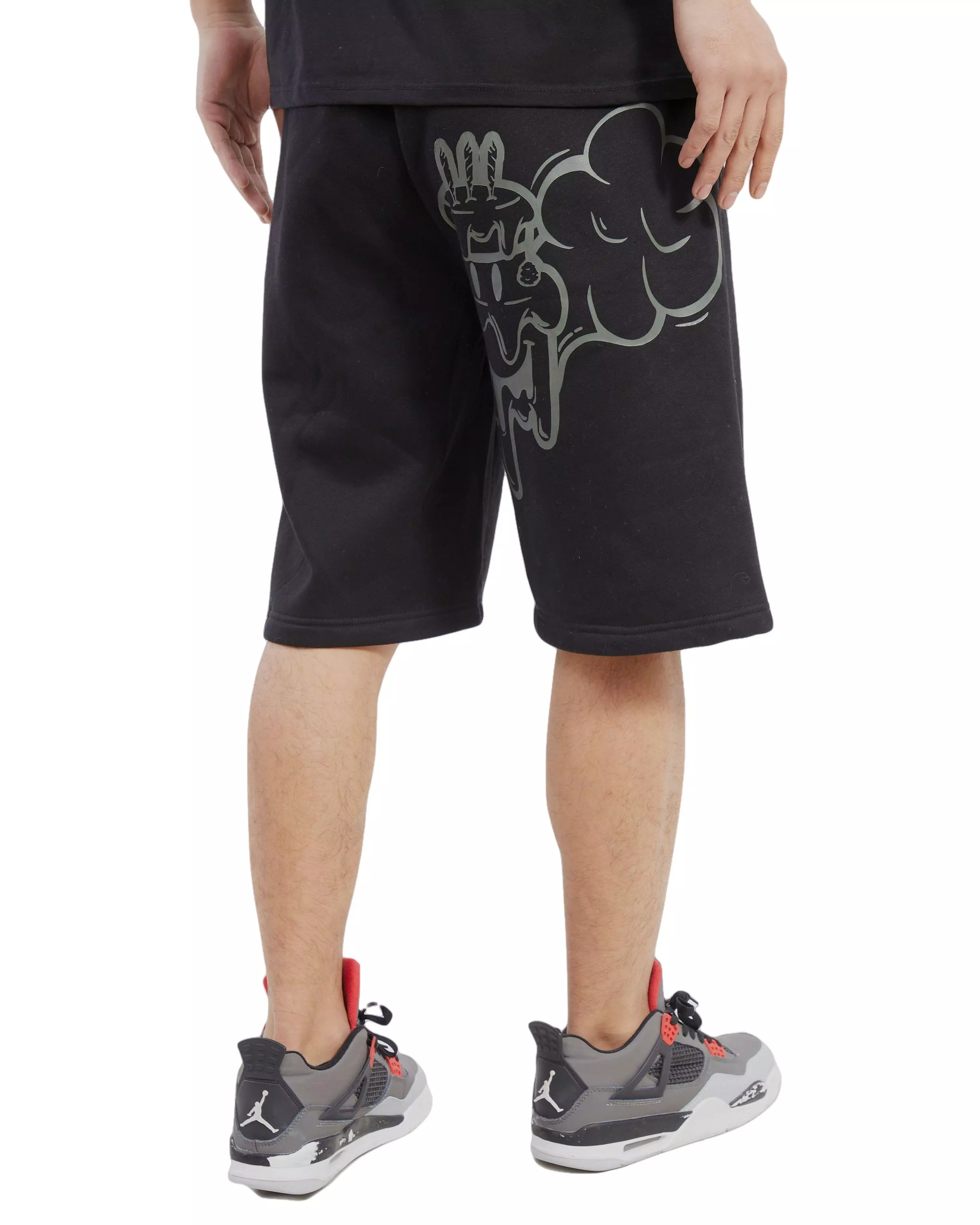 Wedding Cake Men's We Outside Fleece Shorts - Black - BLACK