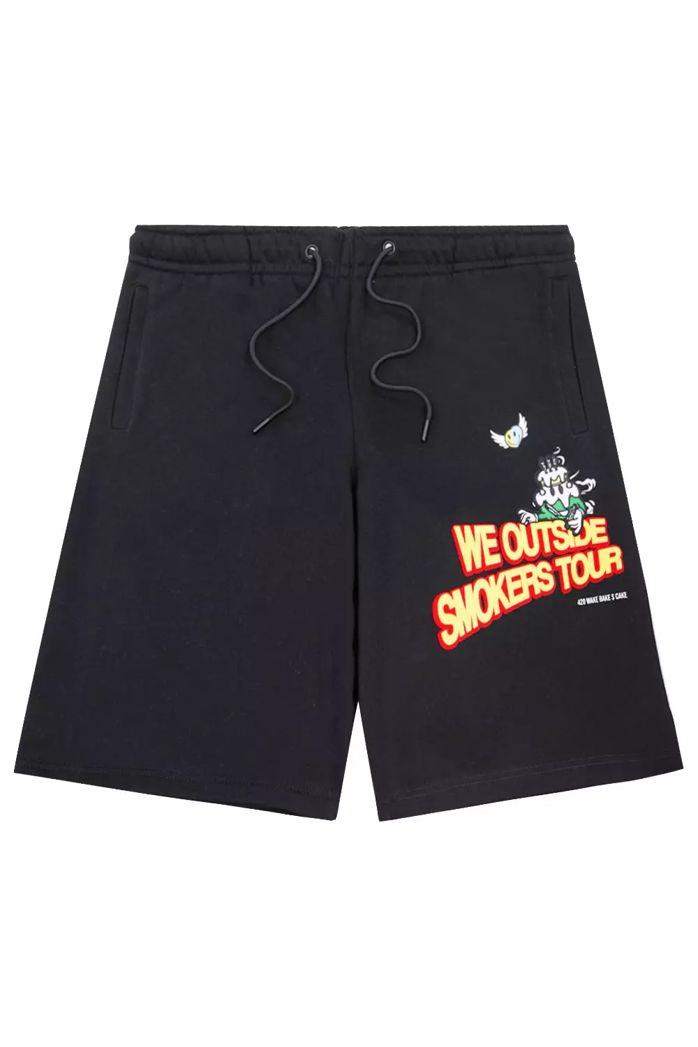 Wedding Cake Men's We Outside Fleece Shorts - Black - BLACK