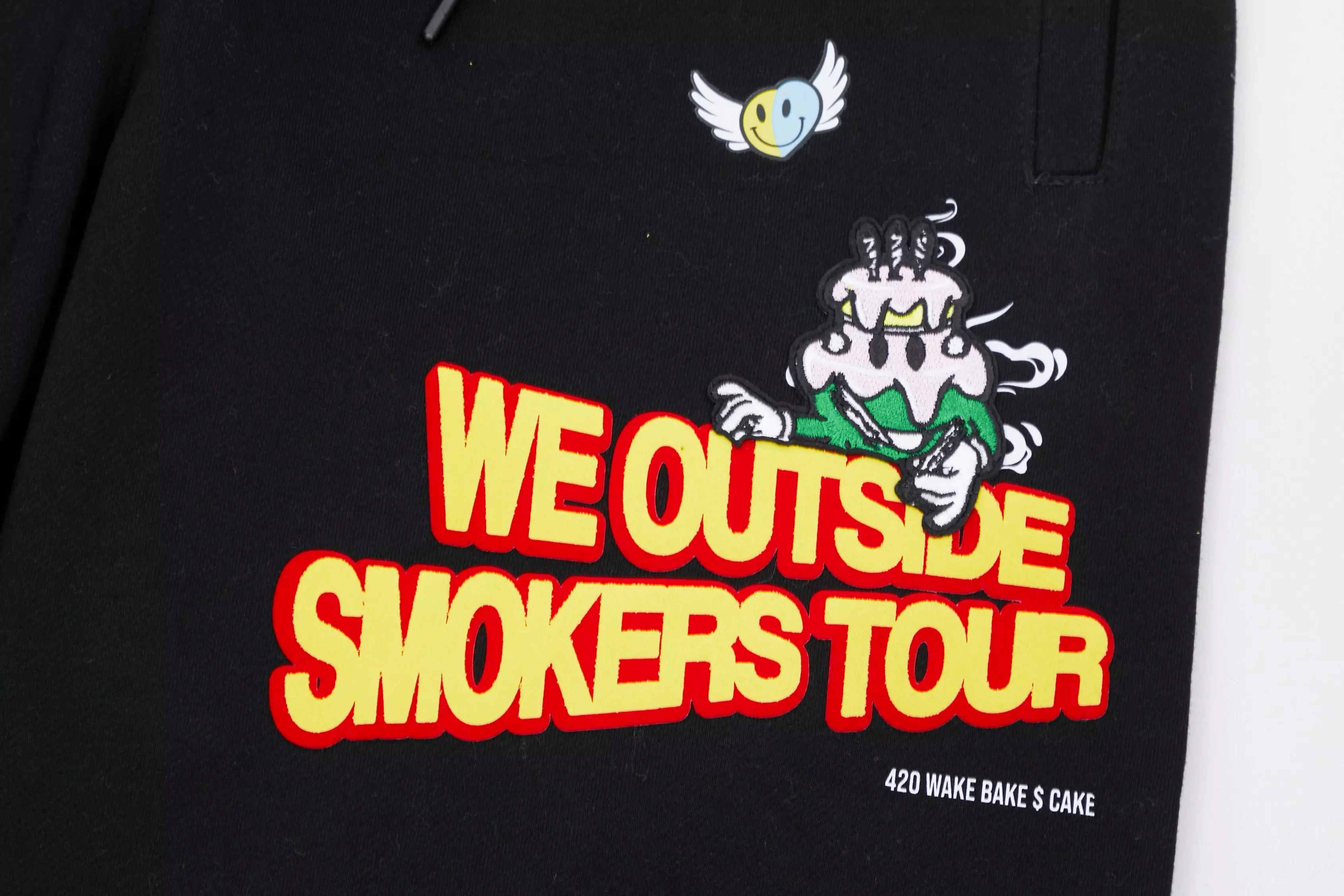 Wedding Cake Men's We Outside Fleece Shorts - Black - BLACK