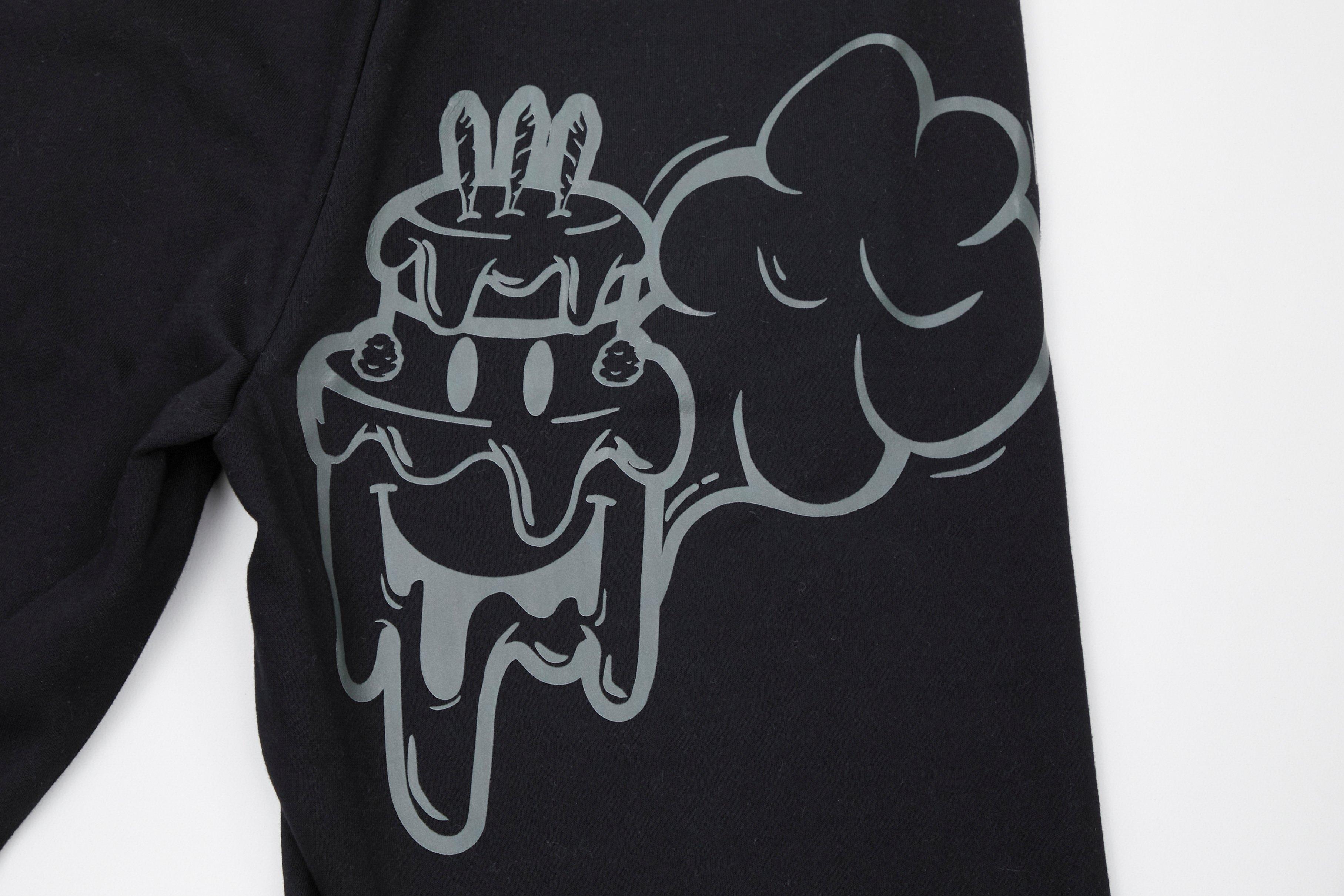 Wedding Cake Men's We Outside Fleece Shorts - Black - BLACK Thumbnail View 8