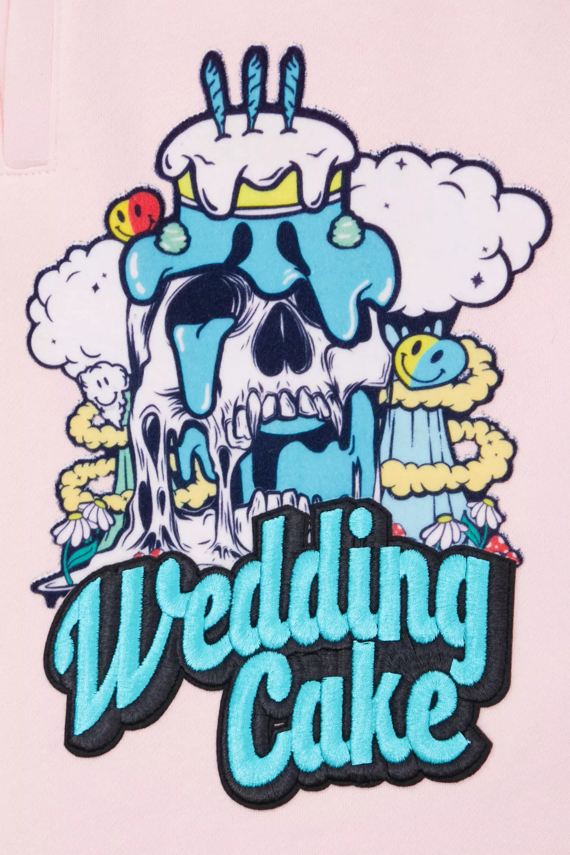 Wedding Cake Men's Madness Fleece Shorts - Pink - PINK