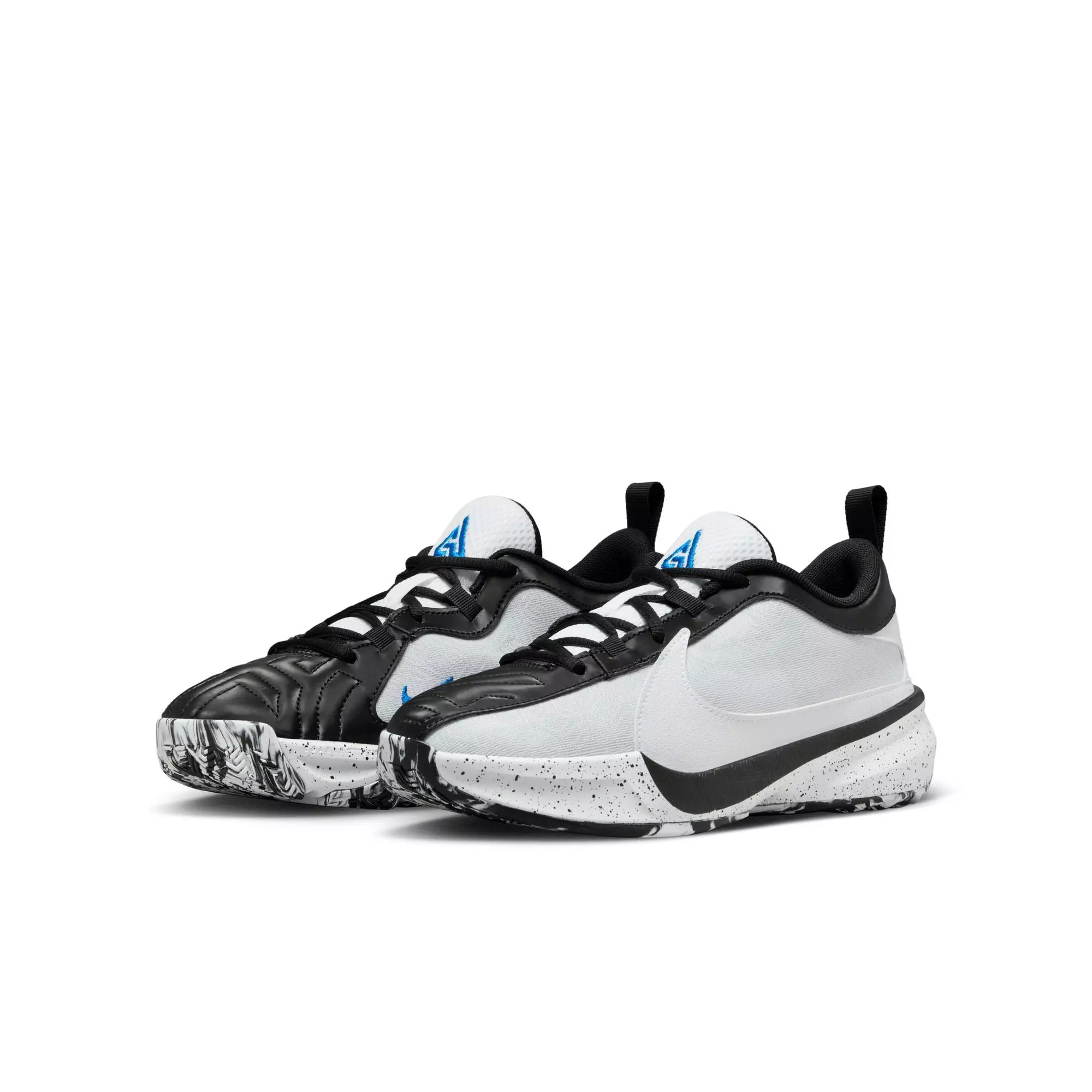 Nike Freak 5 "White/Black/Photo Blue" Grade School Kids' Basketball Shoe - WHITE/BLACK/PHOTO BLUE