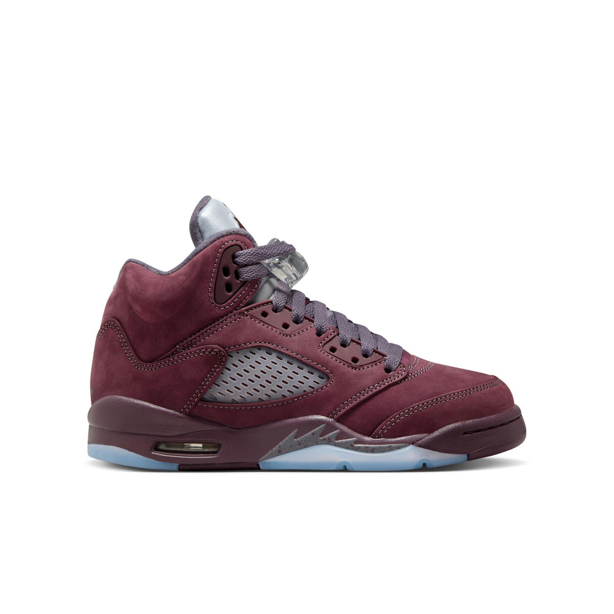 Maroon jordans kids hotsell