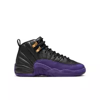 Jordan 12 Retro "Field Purple" Grade School Kids' Shoe - BLACK/FIELD PURPLE/METALLIC GOLD/TAXI