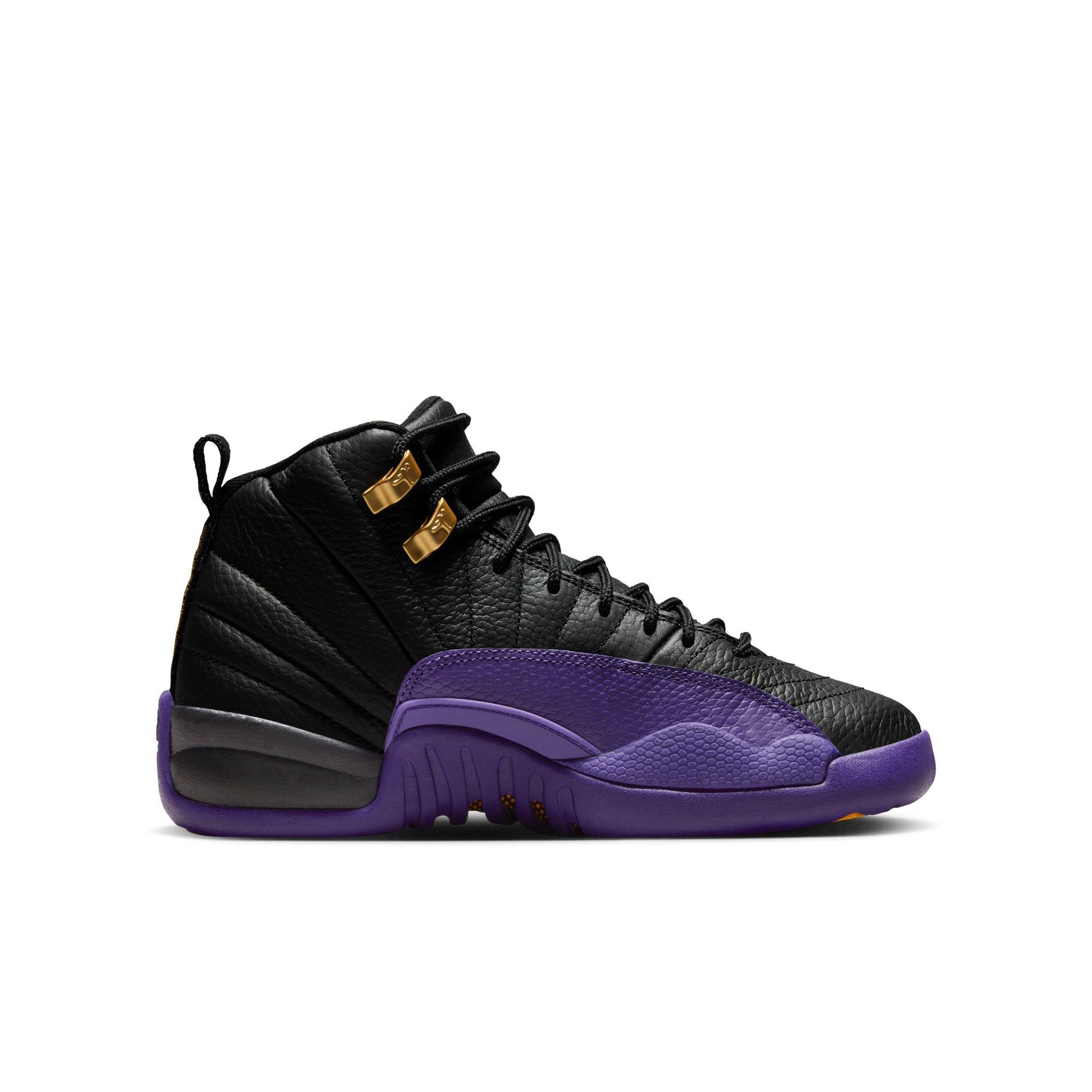 Jordan 12 Retro Field Purple Grade School Kids Shoe Hibbett