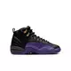 Jordan 12 Retro "Field Purple" Grade School Kids' Shoe - BLACK/FIELD PURPLE/METALLIC GOLD/TAXI Thumbnail View 2