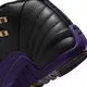 Jordan 12 Retro "Field Purple" Grade School Kids' Shoe - BLACK/FIELD PURPLE/METALLIC GOLD/TAXI Thumbnail View 5
