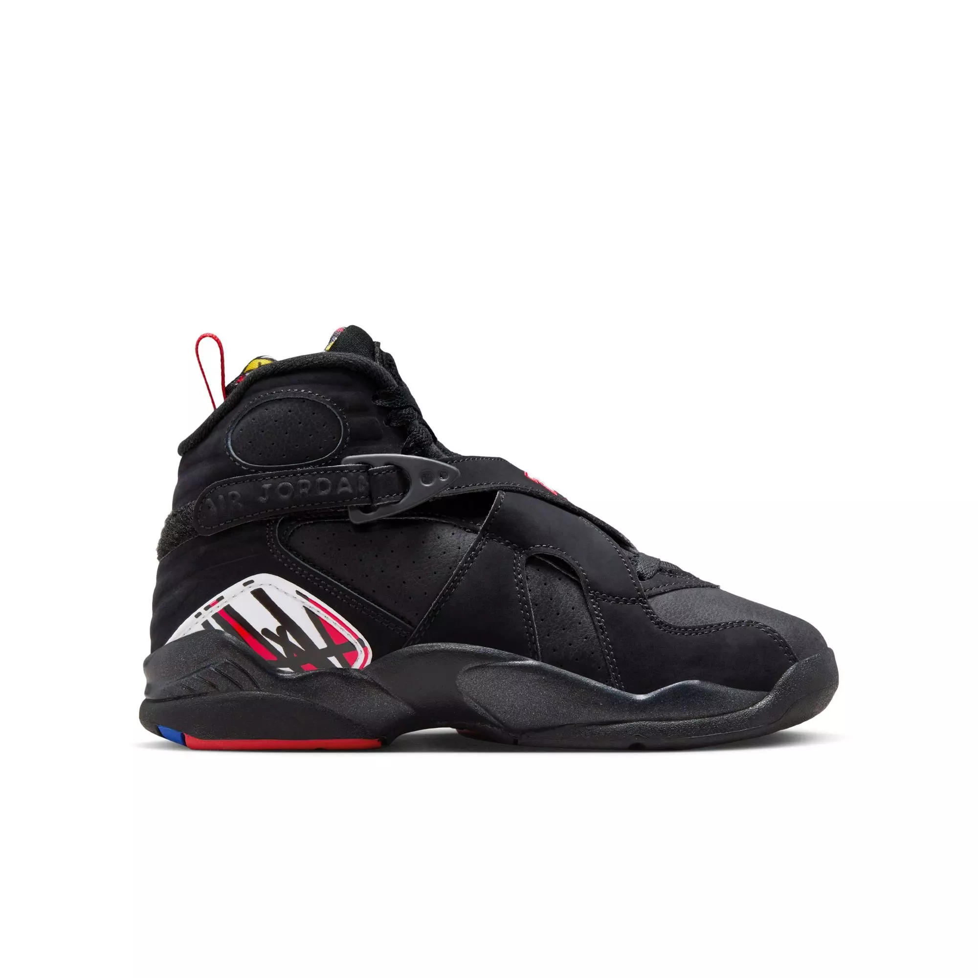 Jordan 8 Retro "Playoffs" Grade School Kids' Shoe - BLACK/TRUE RED/WHITE