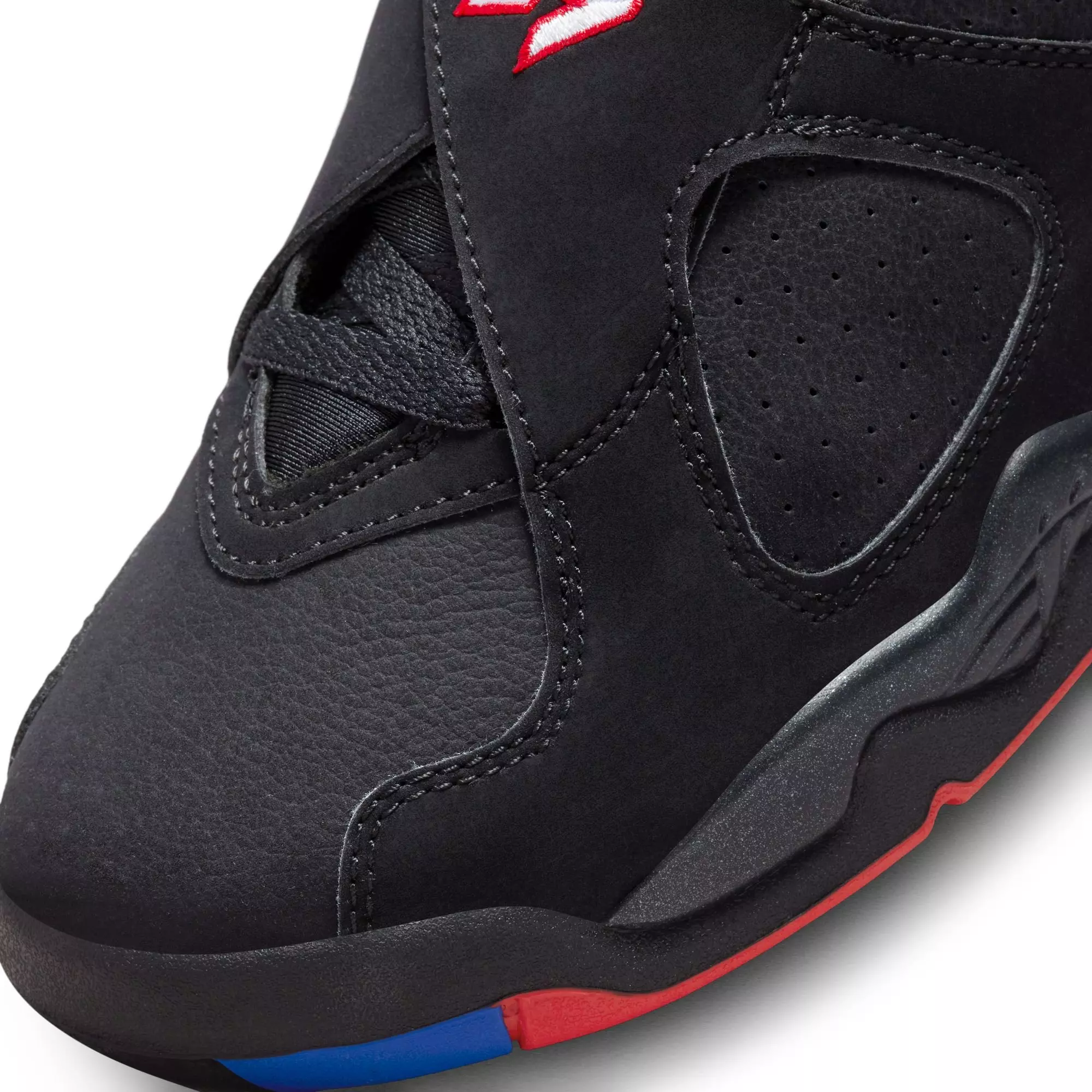 Jordan 8 Retro "Playoffs" Grade School Kids' Shoe - BLACK/TRUE RED/WHITE