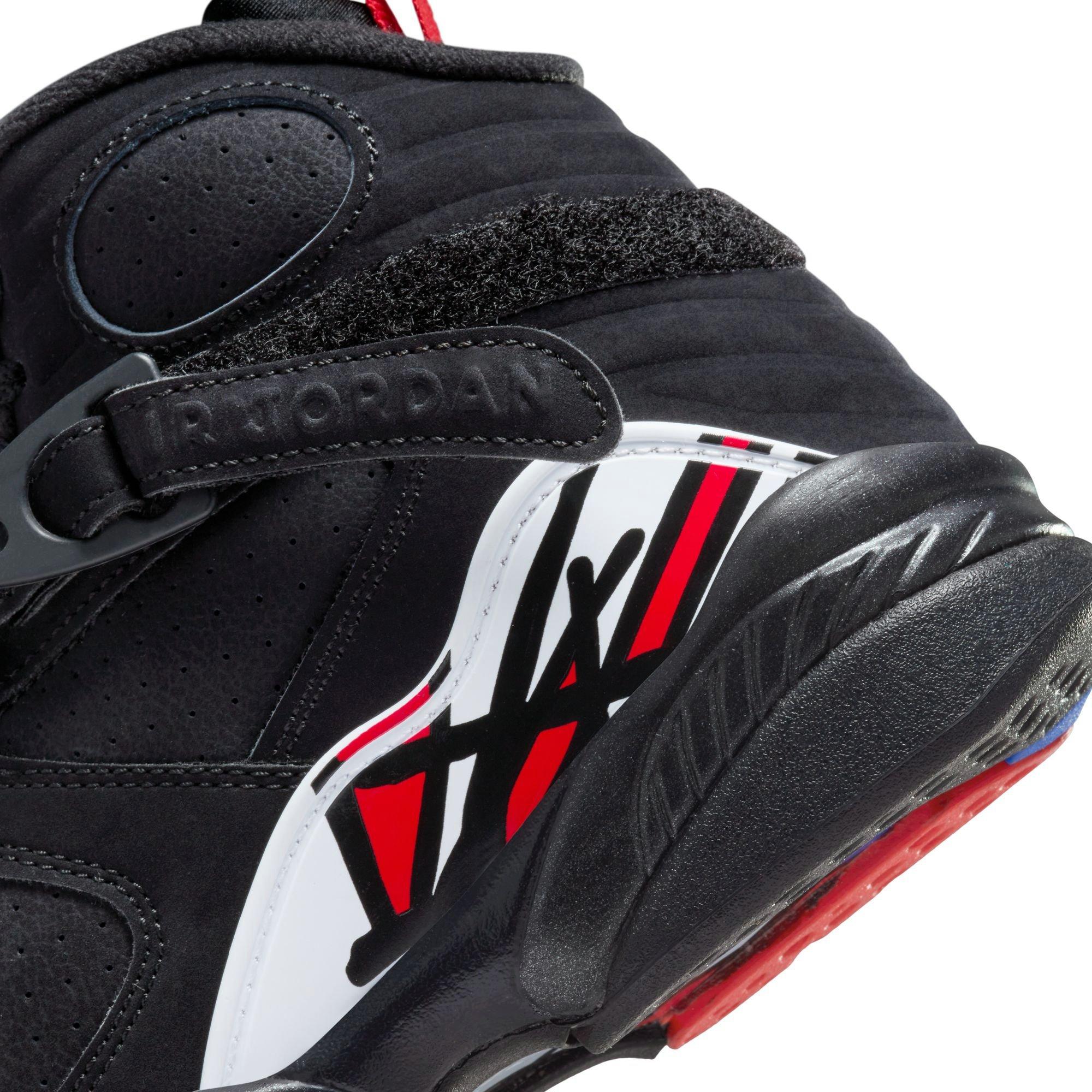Jordan 8 Retro "Playoffs" Grade School Kids' Shoe - BLACK/TRUE RED/WHITE Thumbnail View 4