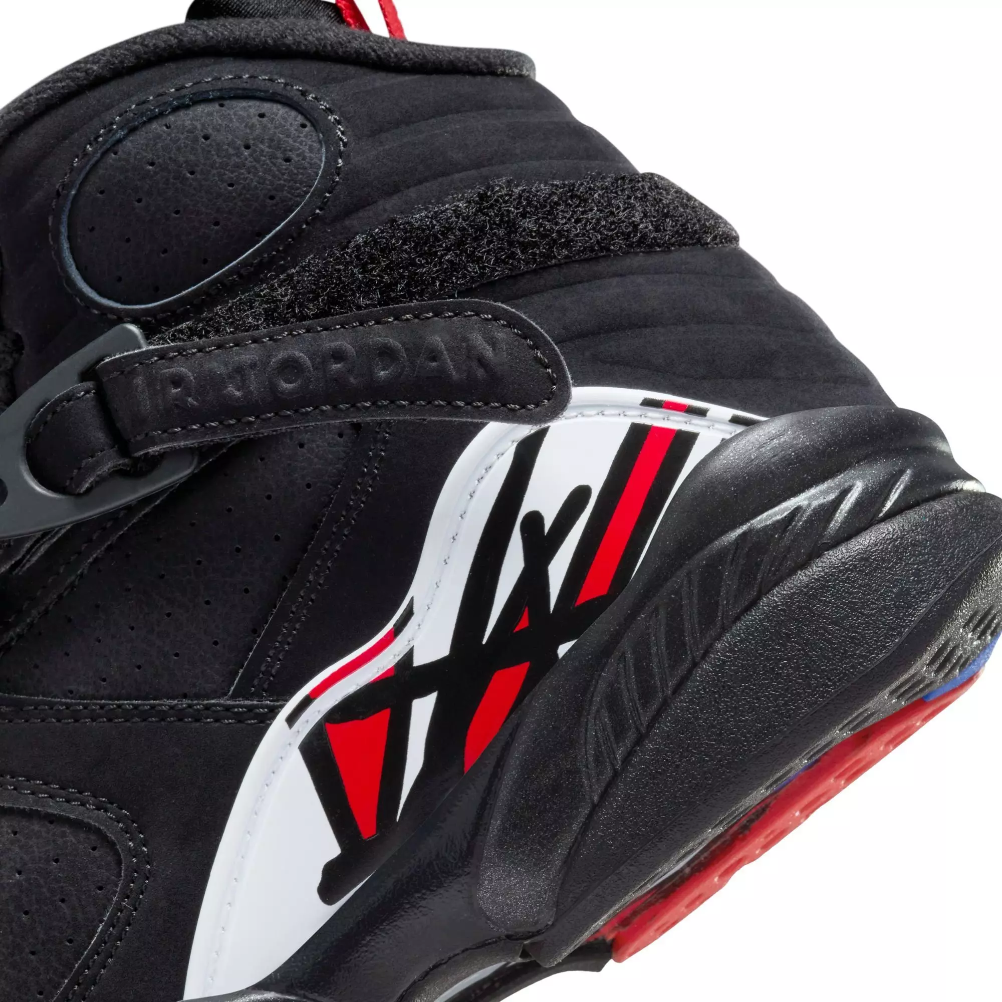 Jordan 8 Retro "Playoffs" Grade School Kids' Shoe - BLACK/TRUE RED/WHITE