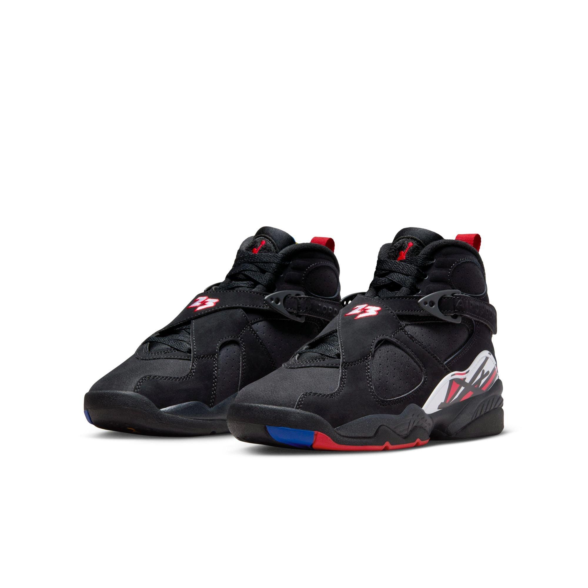Jordan 8 Retro "Playoffs" Grade School Kids' Shoe - BLACK/TRUE RED/WHITE Thumbnail View 5