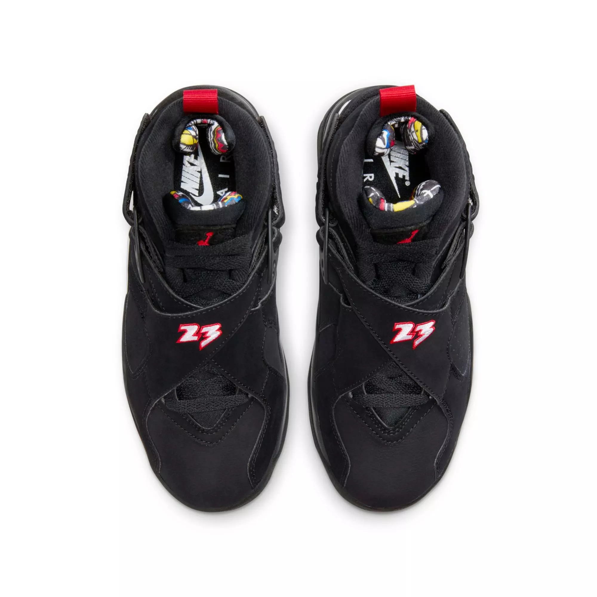 Jordan 8 Retro "Playoffs" Grade School Kids' Shoe - BLACK/TRUE RED/WHITE