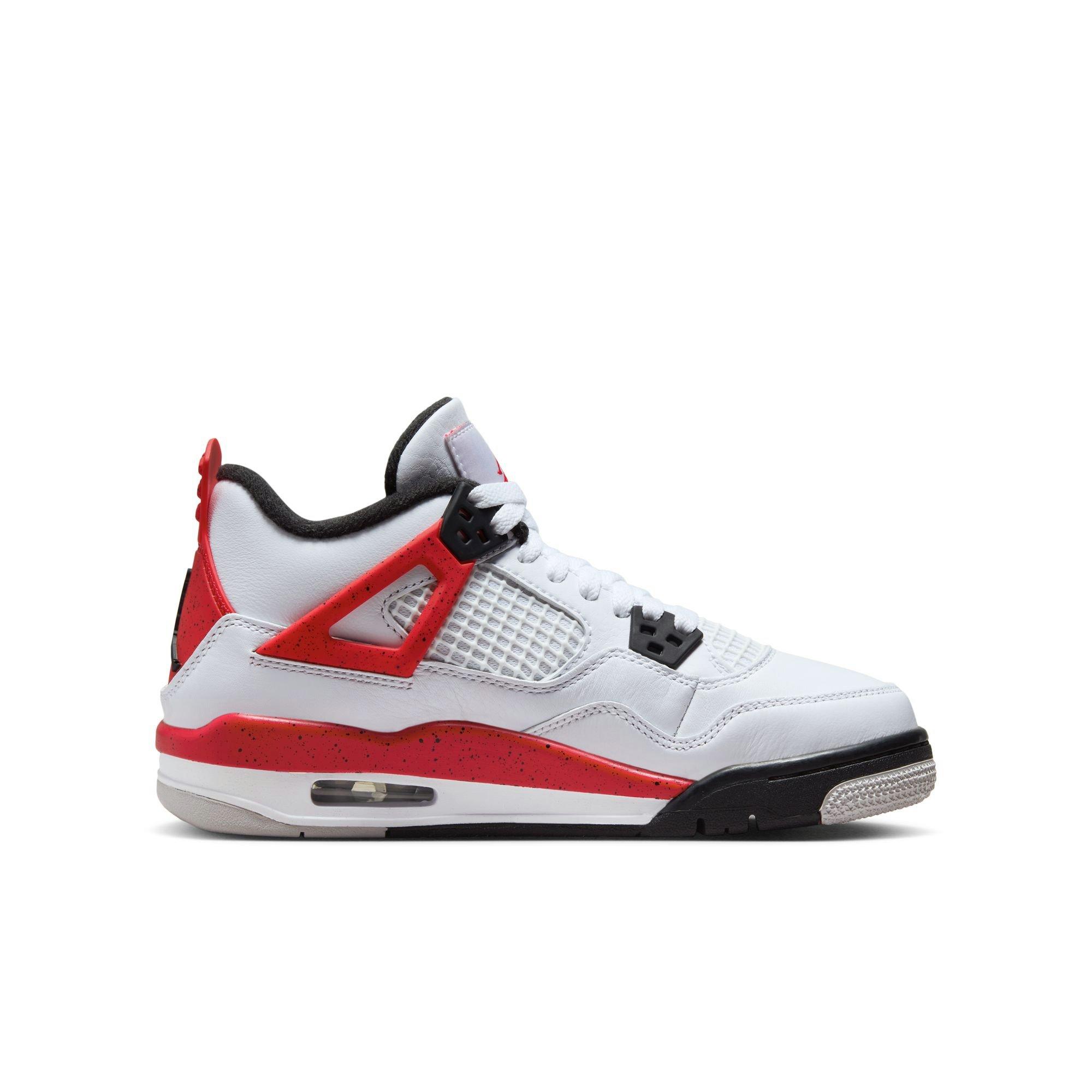 Jordan 4 Retro Red Cement Grade School Kids' Shoe - Hibbett | City Gear