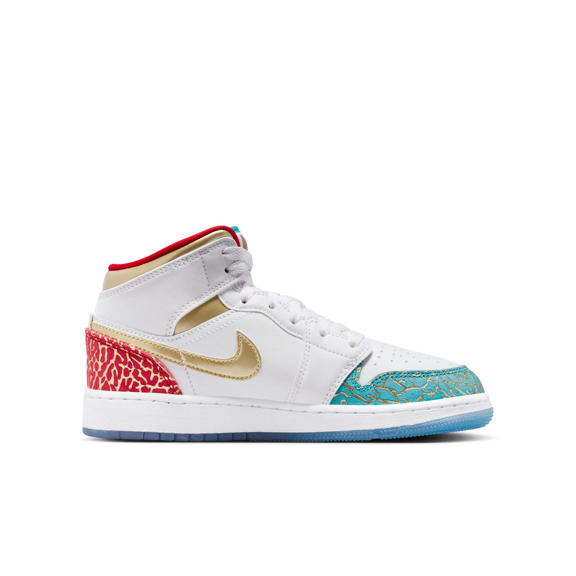 Air jordan 1 cheap mid multicolor grade school