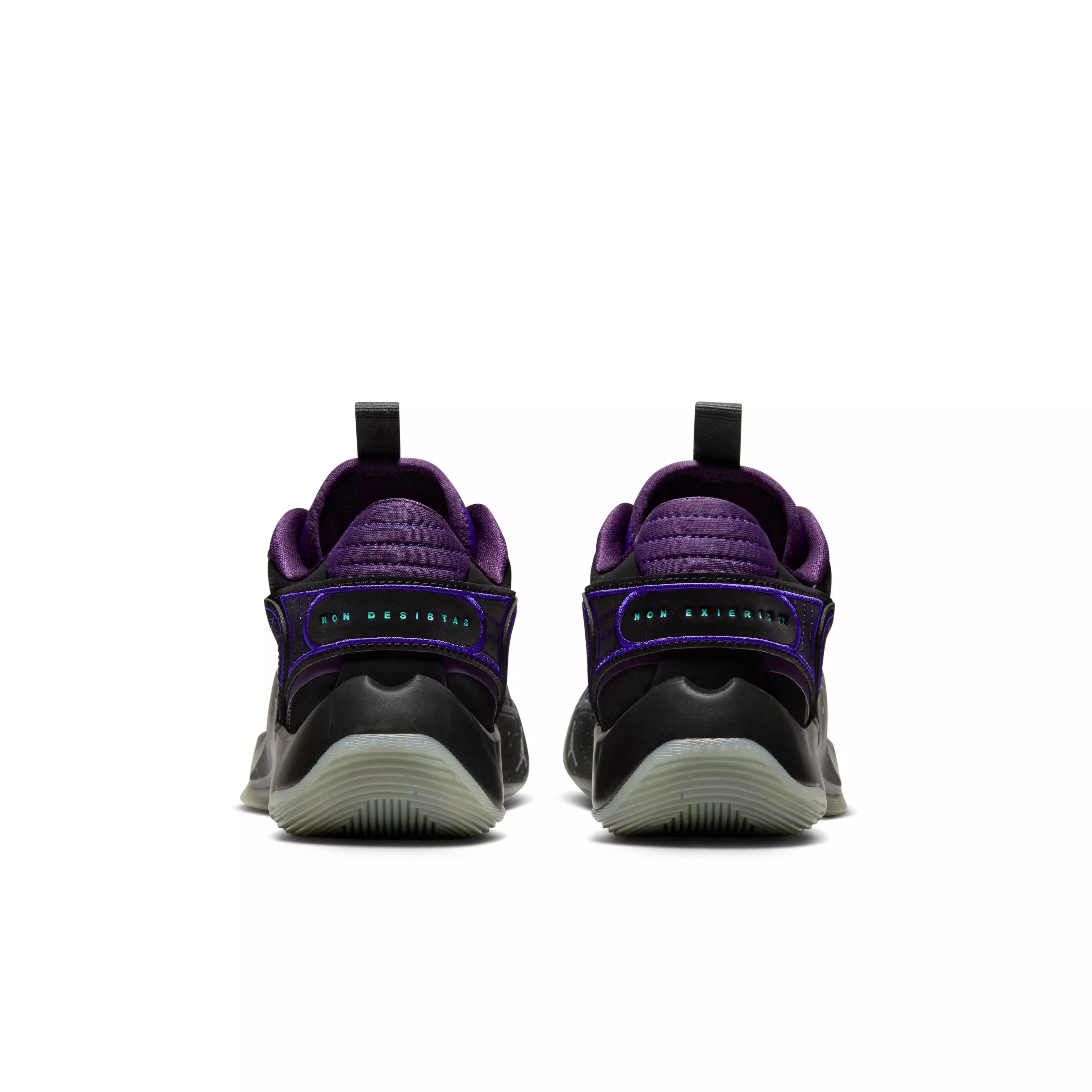 Jordan Luka 2 "Luk.AI" Grade School Kids' Basketball Shoe - BLACK/GLOW/GRAND PURPLE