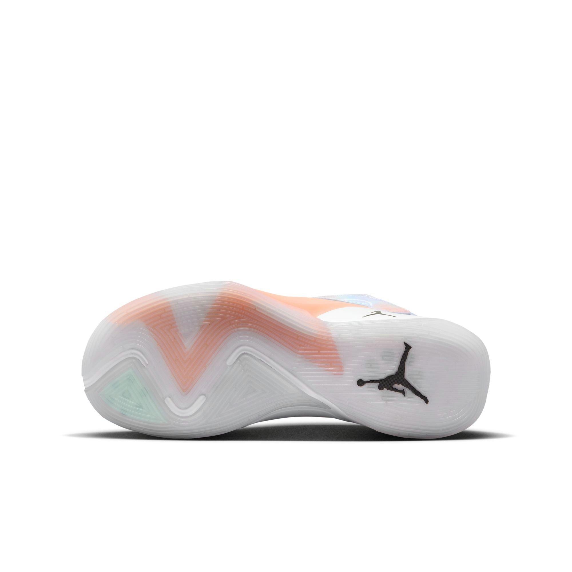 Jordan Luka 2 "Nebula" Grade School Kids' Basketball Shoe - FOOTBALL GREY/BLACK/OXYGEN PURPLE Thumbnail View 10