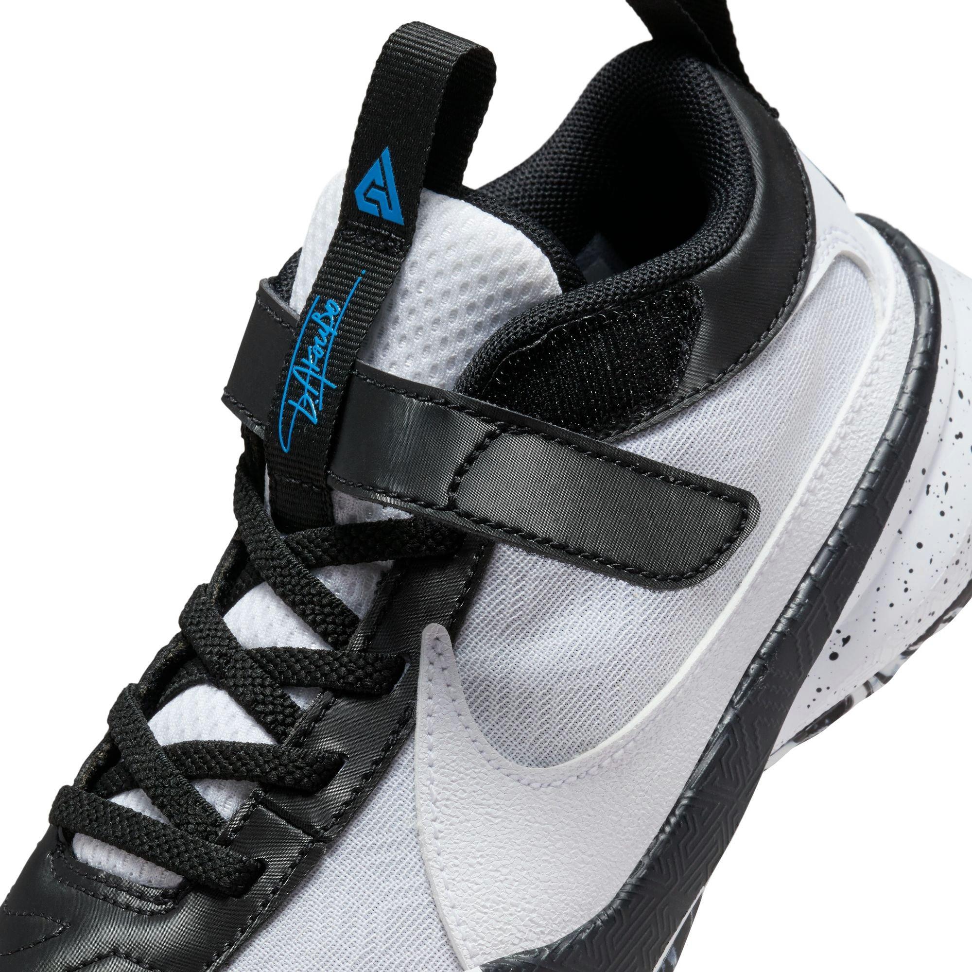 Nike Freak 5 "White/Black/Photo Blue" Preschool Kids' Basketball Shoe - WHITE/BLACK/PHOTO BLUE Thumbnail View 6