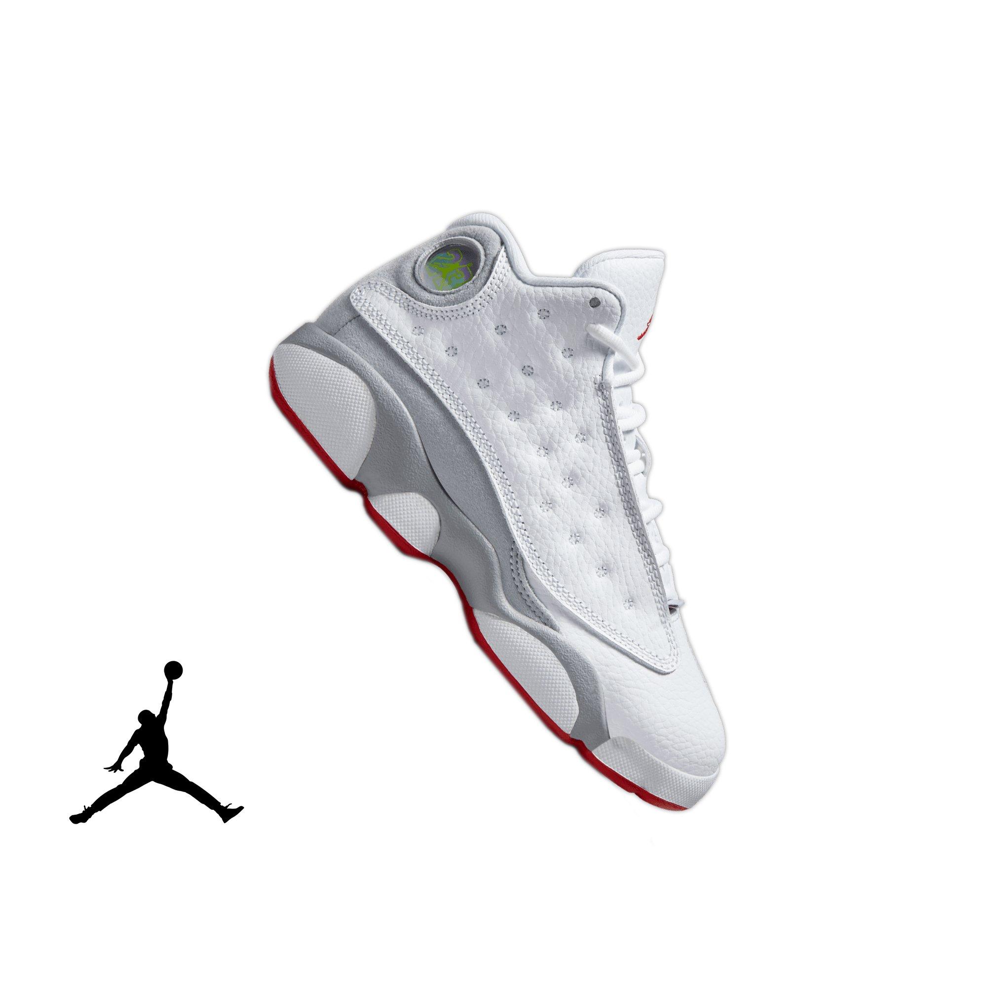 Air Jordan 13 Retro Grey Toe Men's Shoe  - White/Black/True Red/Cement Grey - 9.5